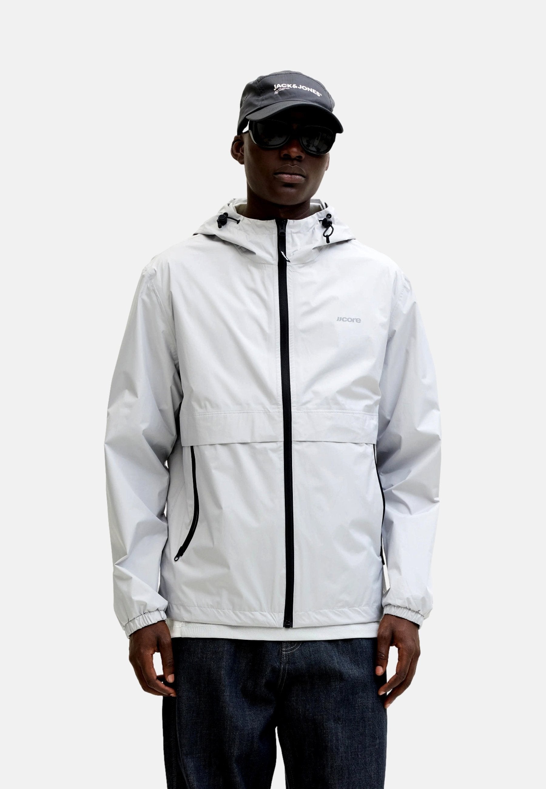 JACK & JONES JACKE COCLUB REGENJACKE - Waterproof jacket - grau