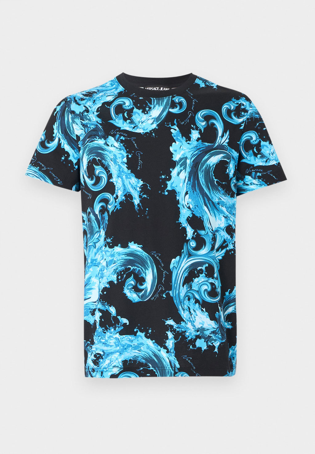 PRINT - Print T-shirt - black/sea