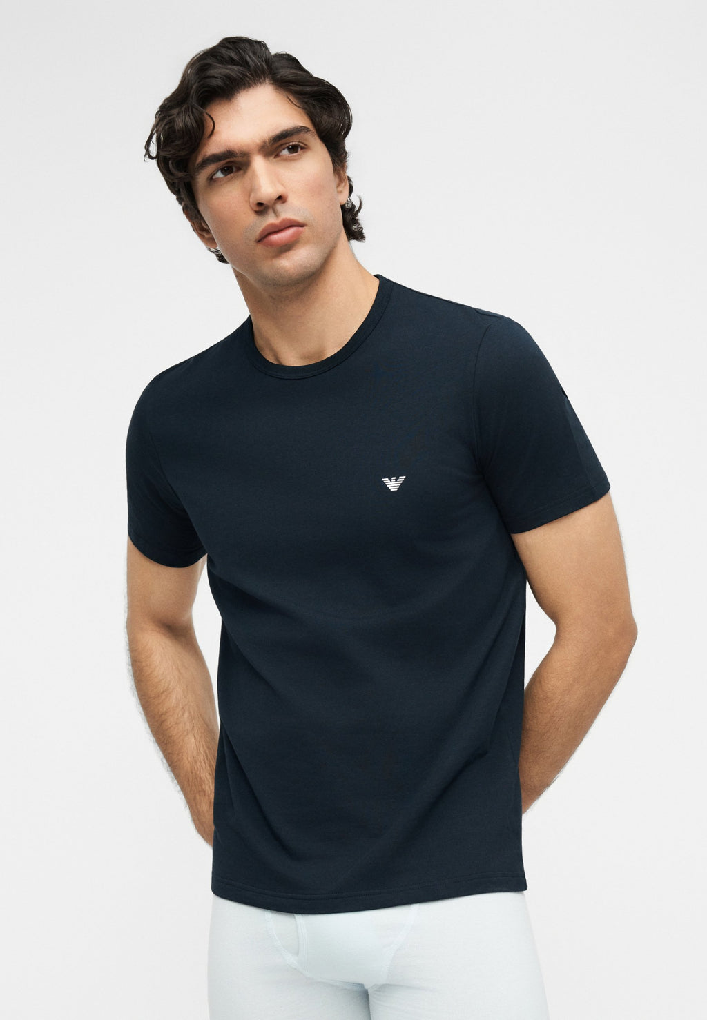 PARTE ALTA CREW NECK 2 PACK - Undershirt - blue/white