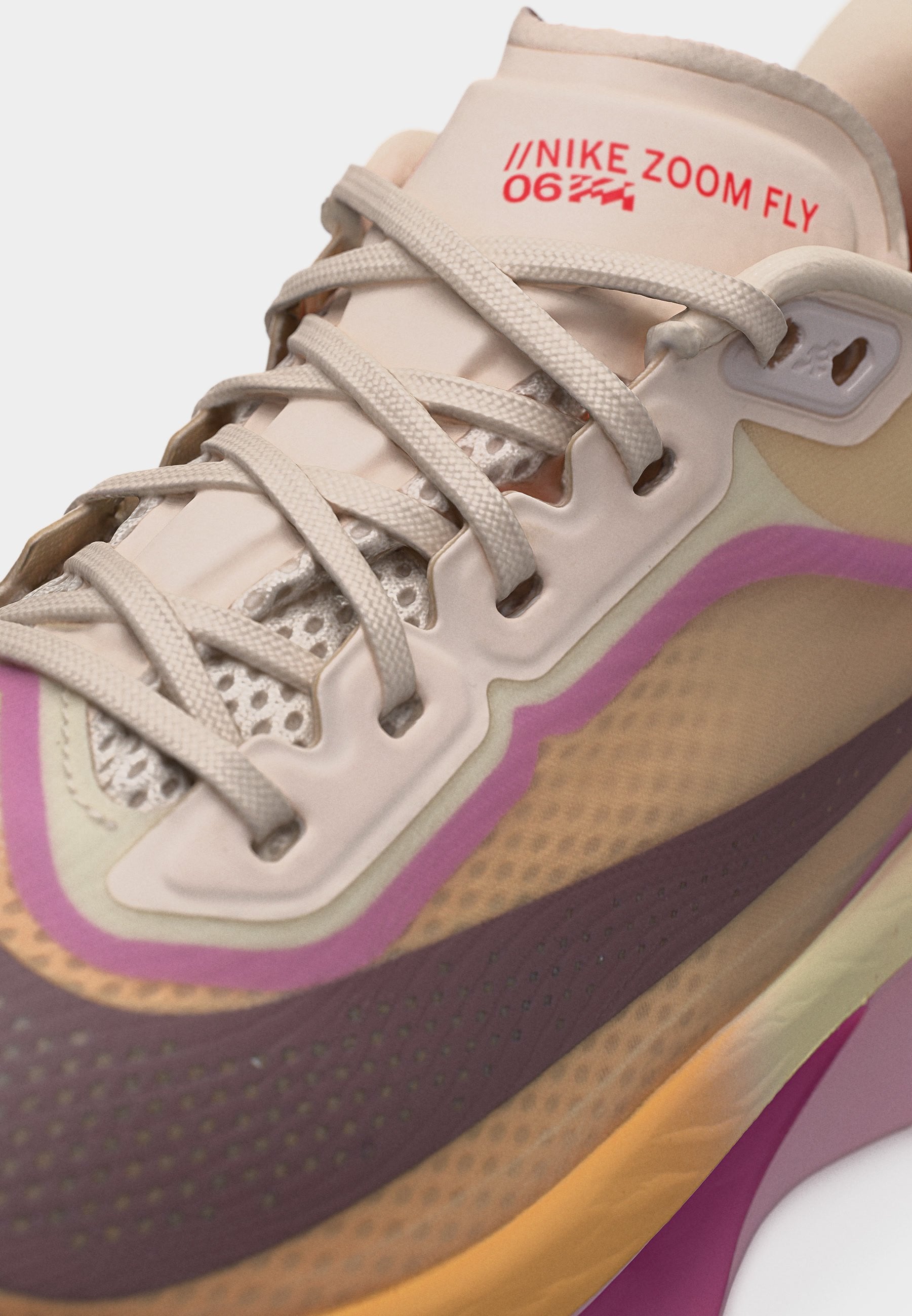 ZOOM FLY 6 - أحذية جري على الطرق - شراع/تاتو/ماجنتا فاتح/وردي لؤلؤي/قرمزي ساطع/طباشيري برتقالي