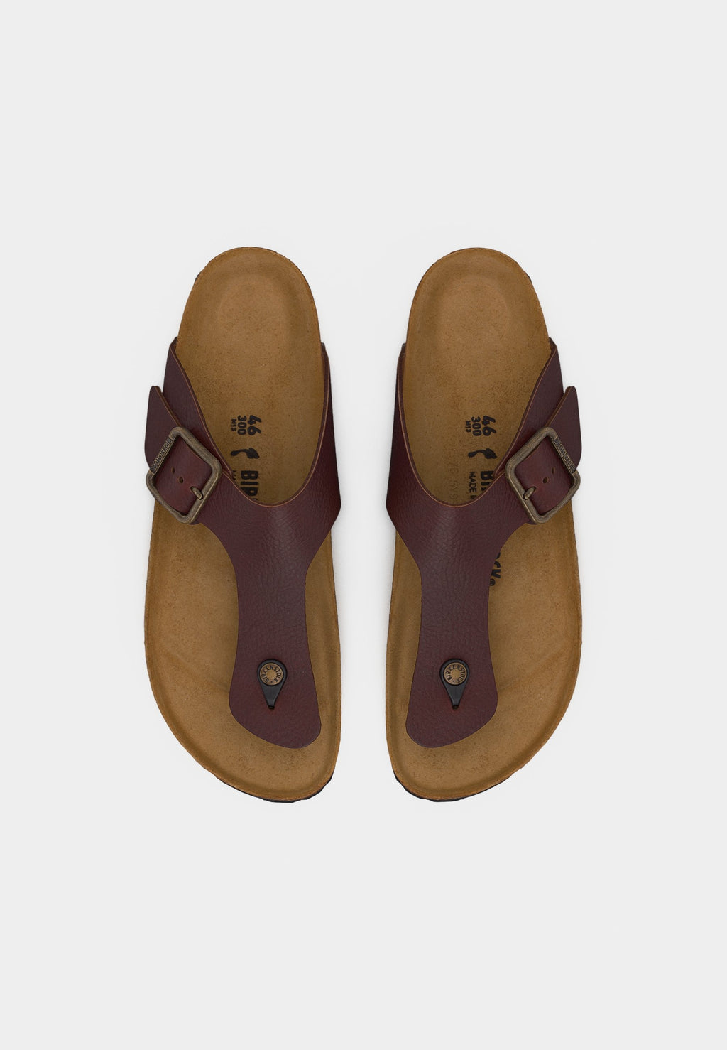 RAMSES NARROW - T-bar sandals - roast
