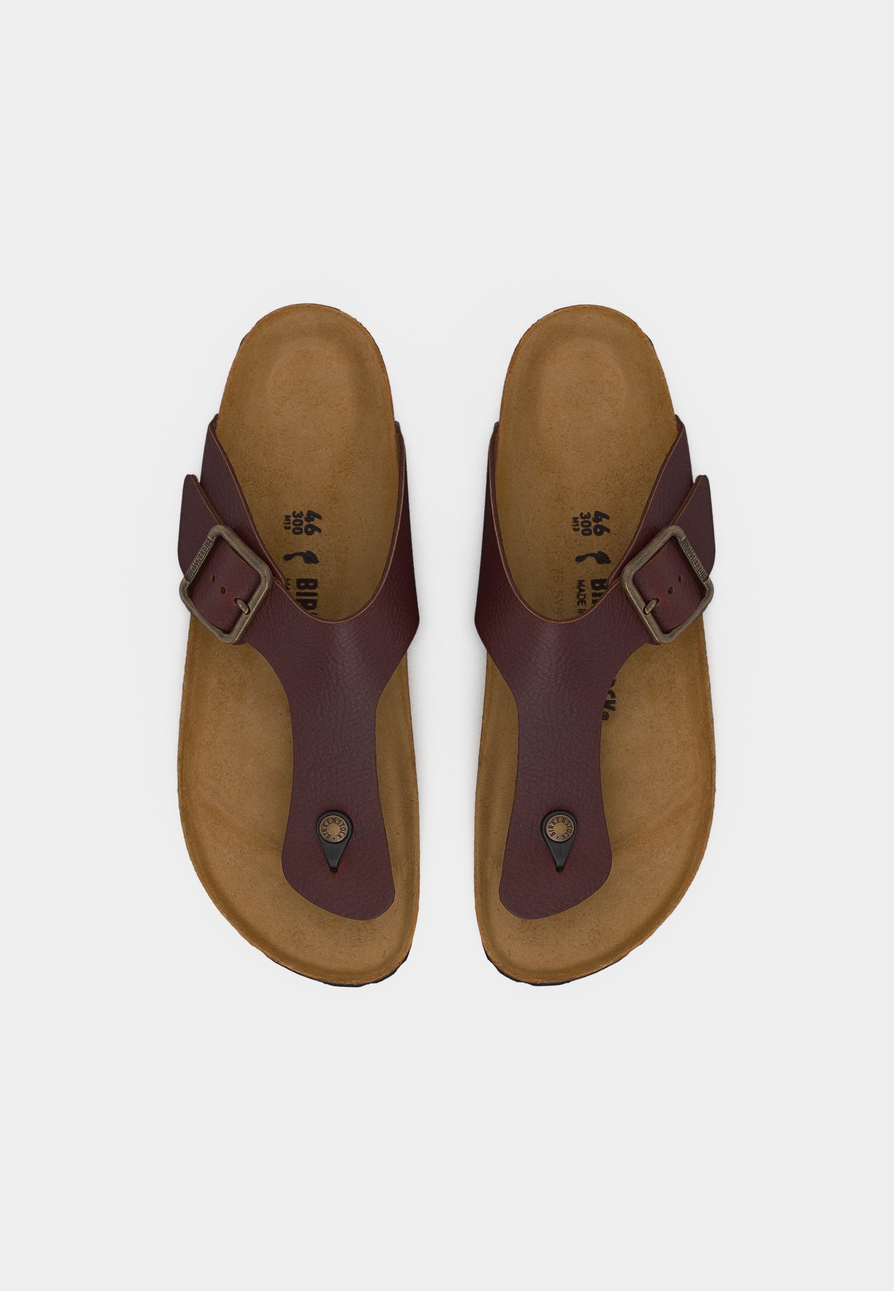 RAMSES NARROW - T-bar sandals - roast
