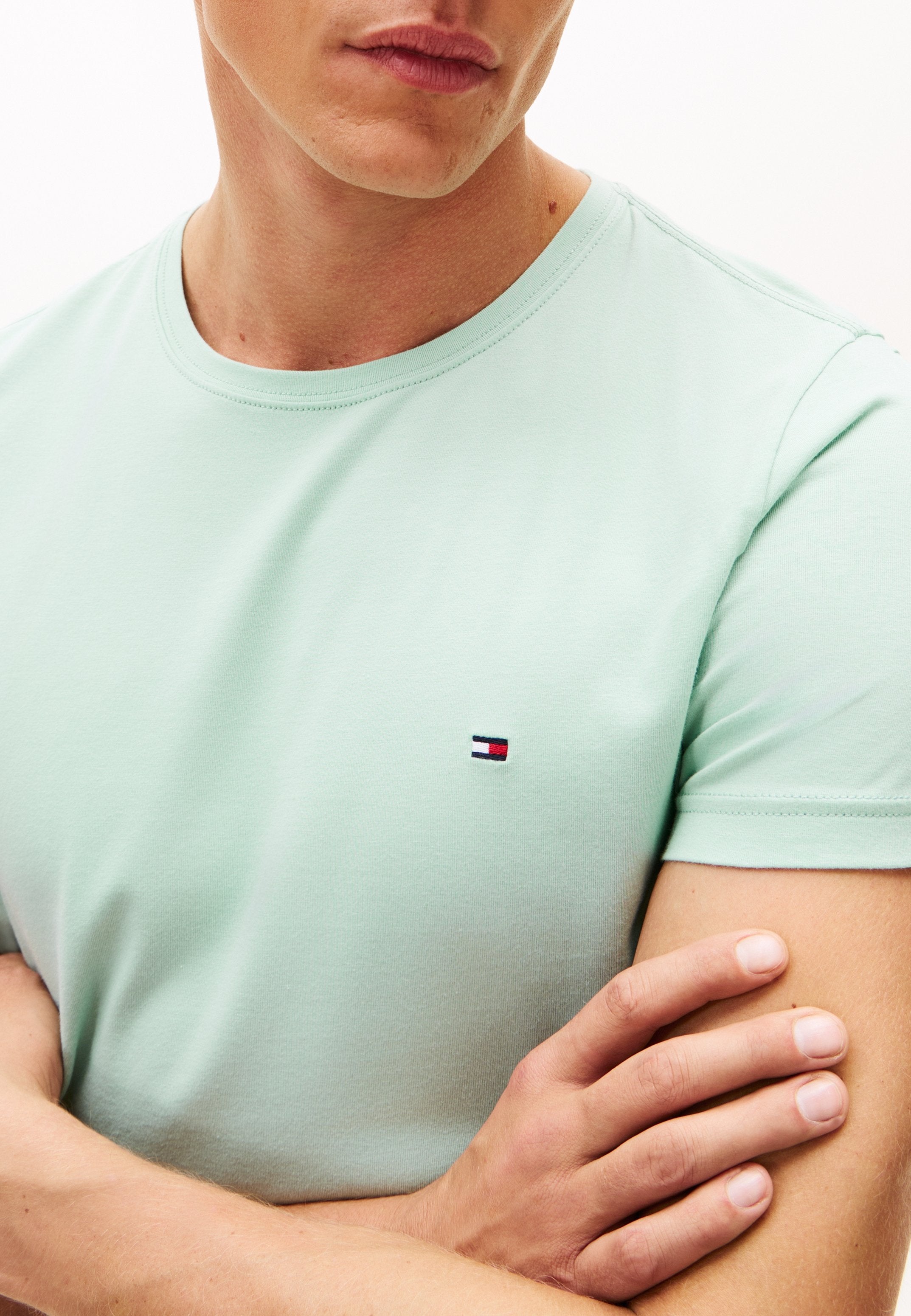 SLIM FIT TEE CORE ESSENTIALS - Basic T-shirt - crushed mint