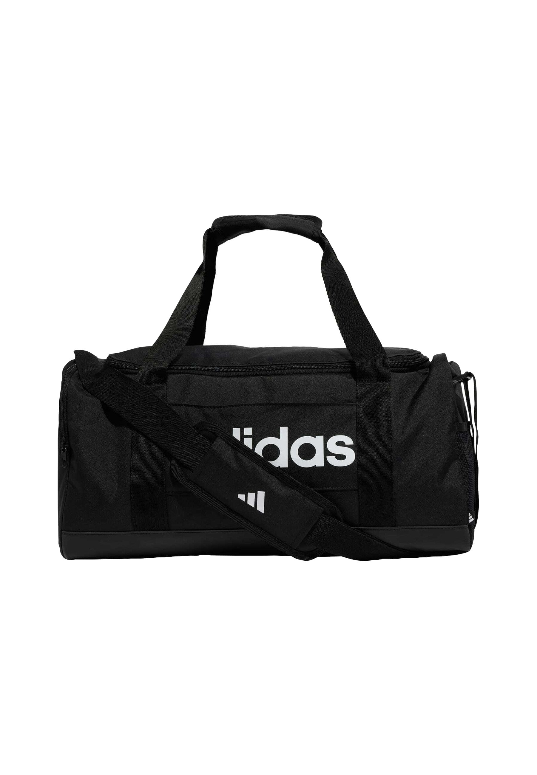 SAC DE SPORT LINEAR DUFFEL SMALL UNISEXE - Sac de sport - noir noir blanc