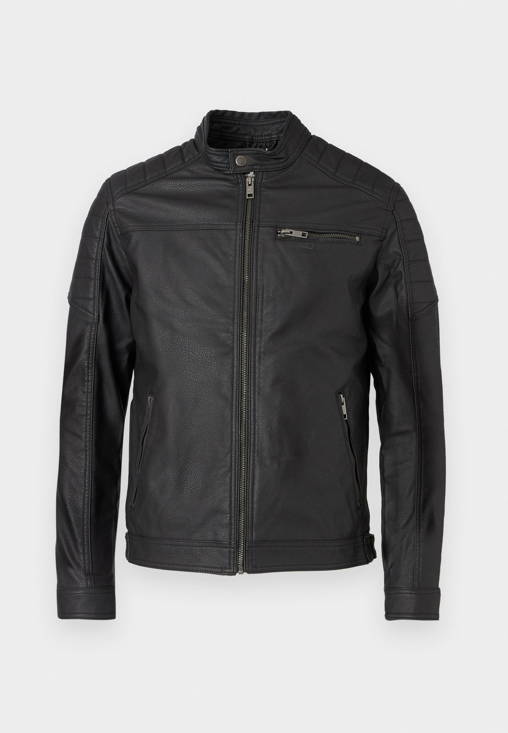 EROCKY BIKER REGULAR FIT - Faux leather jacket - black