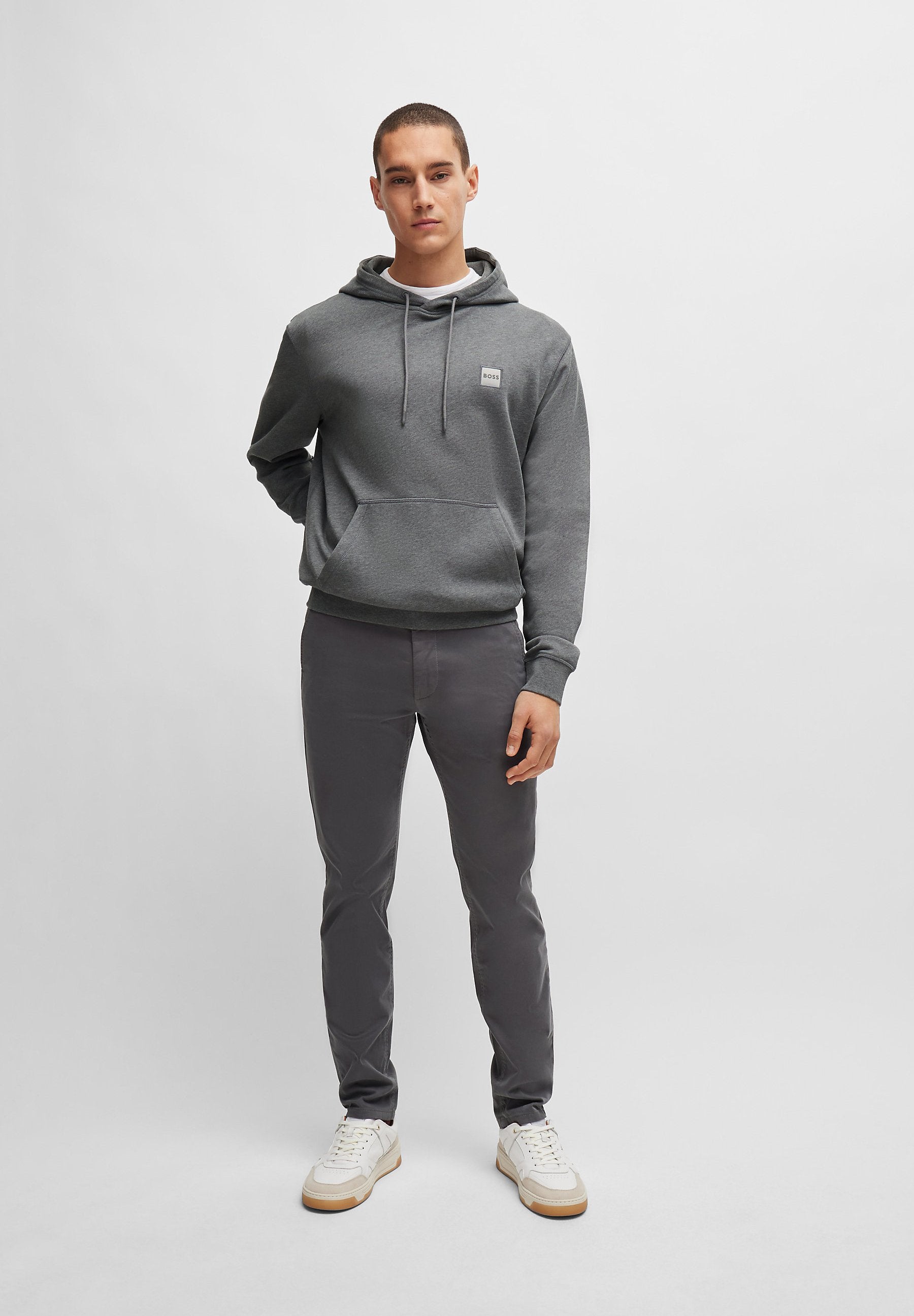 سليم - بنطلونات تشينو - رمادي