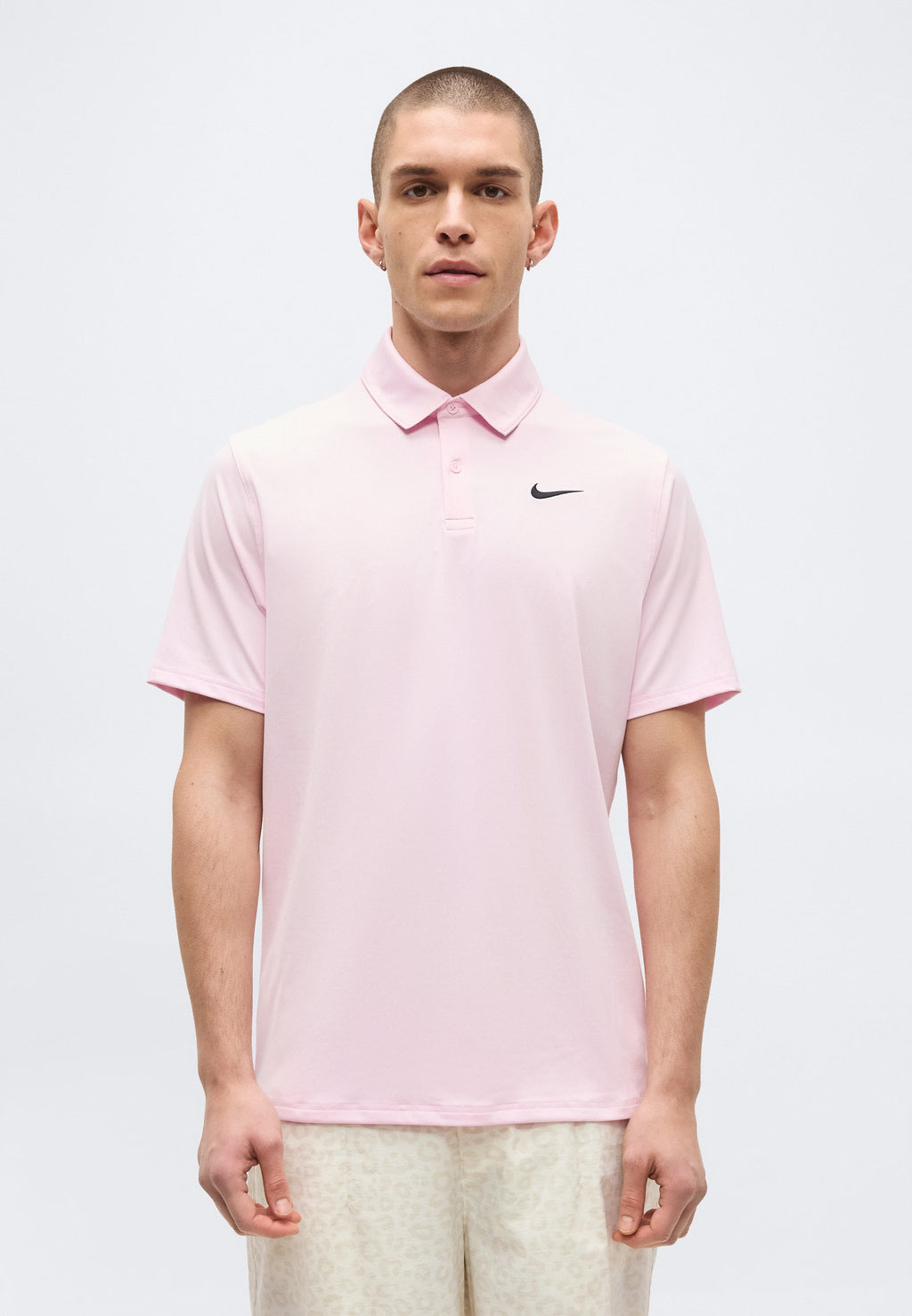 VICTORY SOLID - Polo shirt - pink foam/black