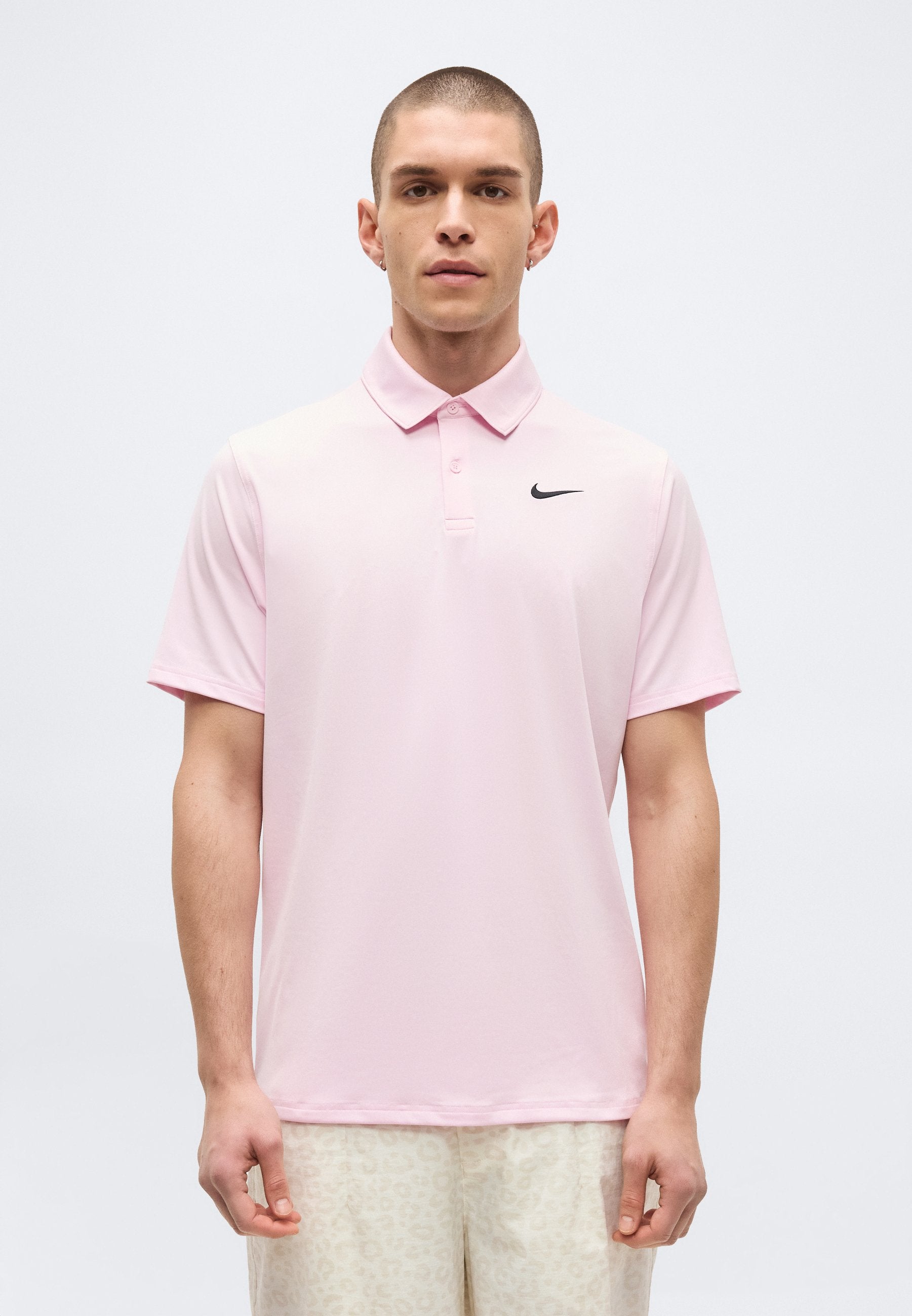 VICTORY SOLID - Polo shirt - pink foam/black