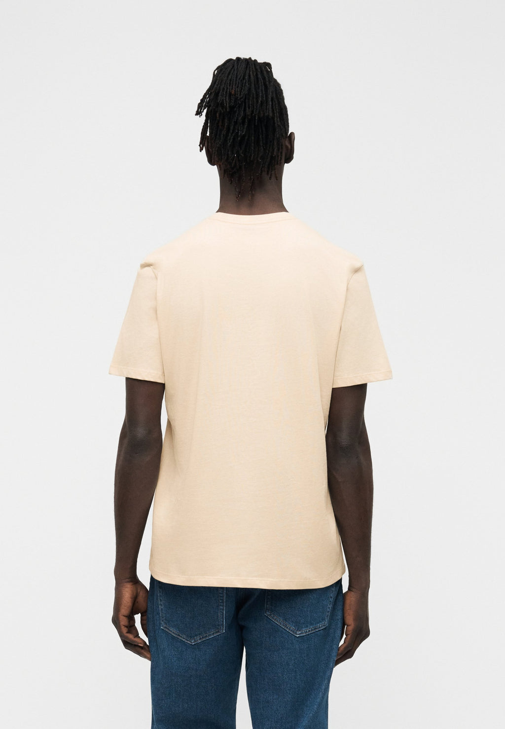 VENTE EN GROS UNISEXE - T-shirt imprimé - couleur avoine