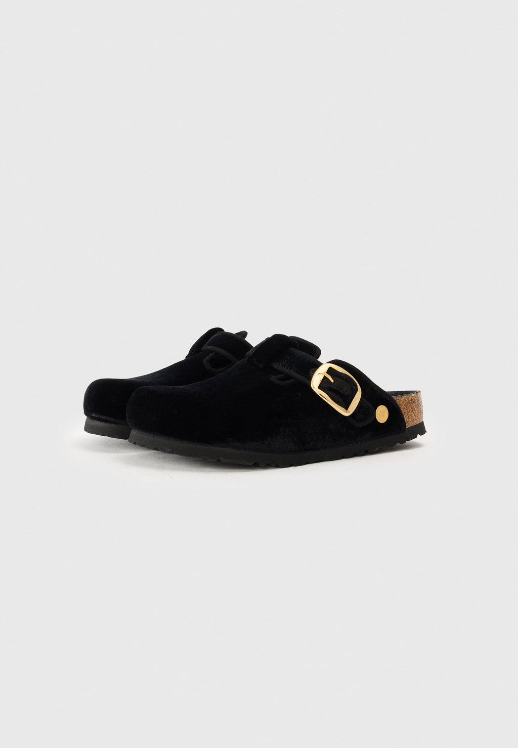 BOSTON BB EXQ TEX VELVET BLACKN - REGULAR - Mules - black