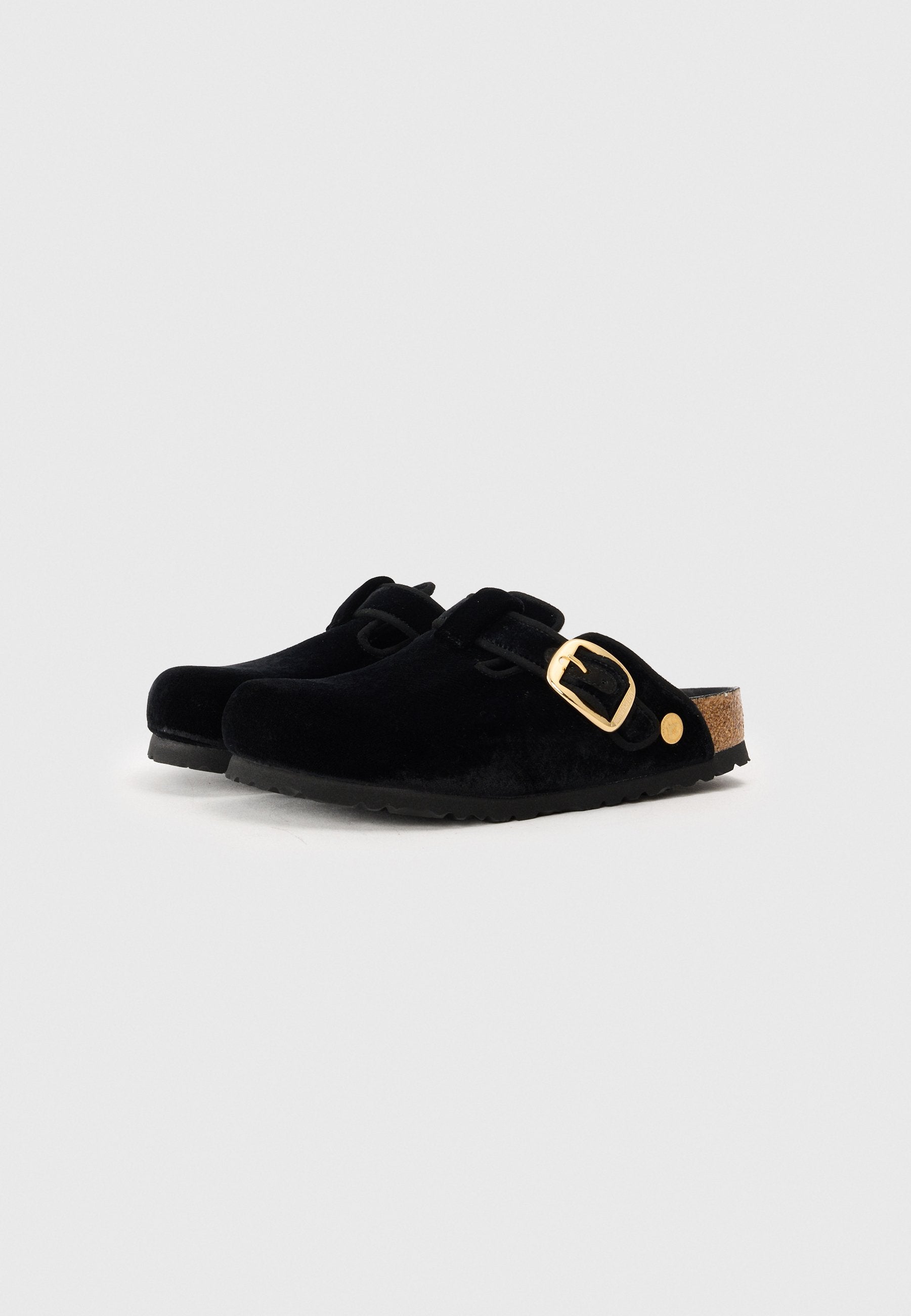 BOSTON BB EXQ TEX VELVET BLACKN - REGULAR - Mules - black