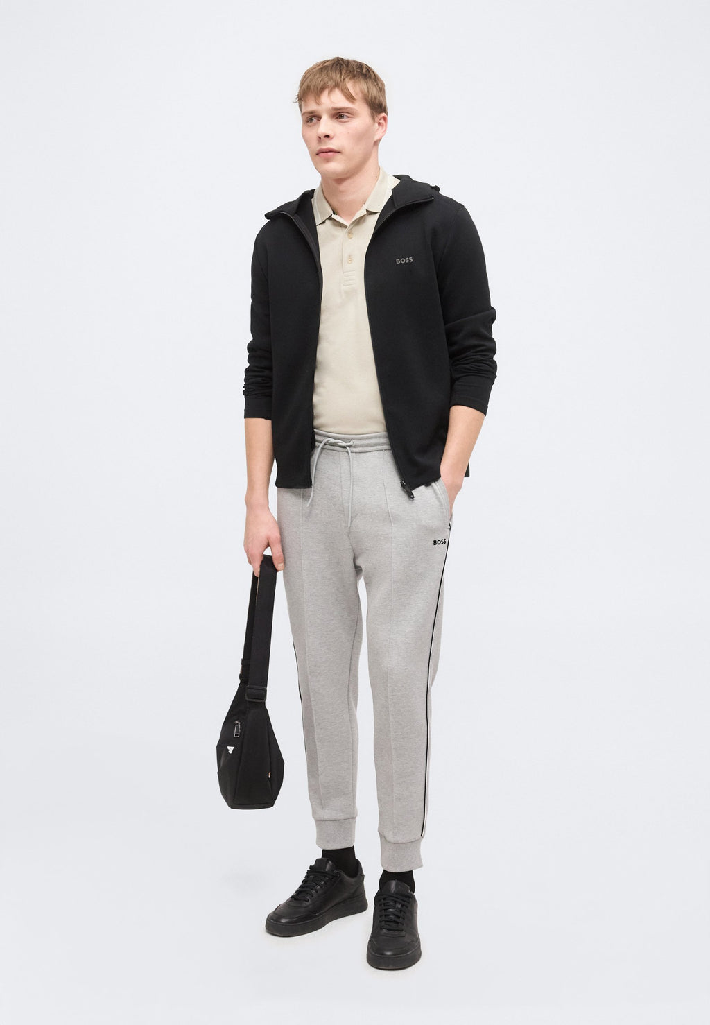 JOIN HADIKO - Tracksuit bottoms - silver-coloured