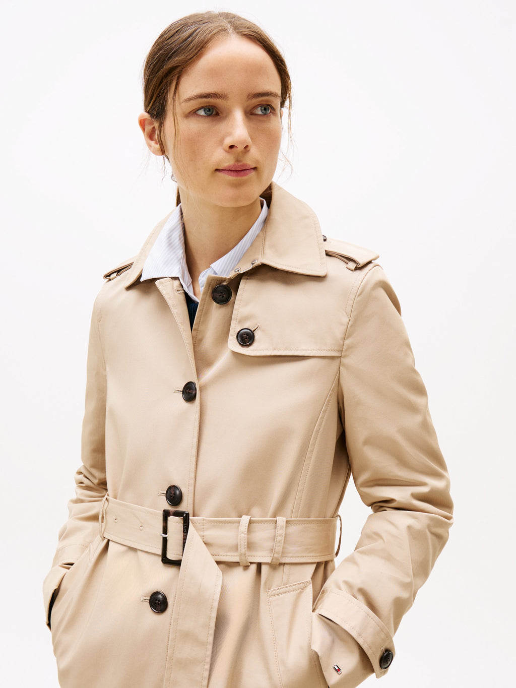 HERITAGE SINGLE BREASTED - Trenchcoat - beige