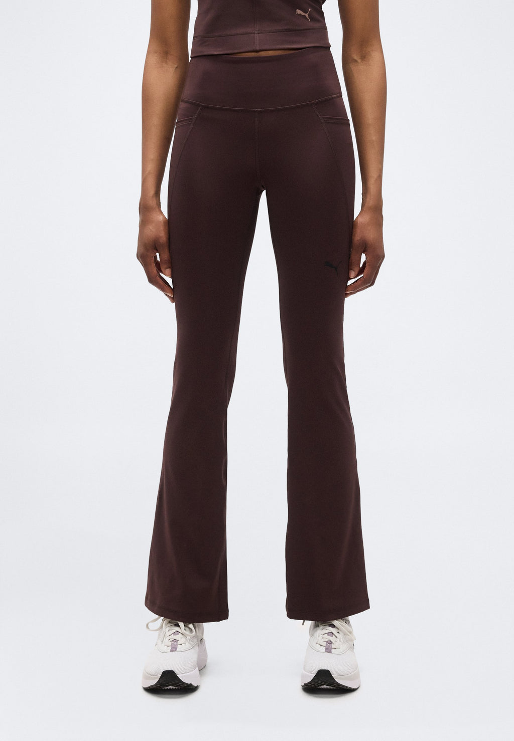 TAD ESSENTIAL BOOTCUT - Tracksuit bottoms - chocolate brown