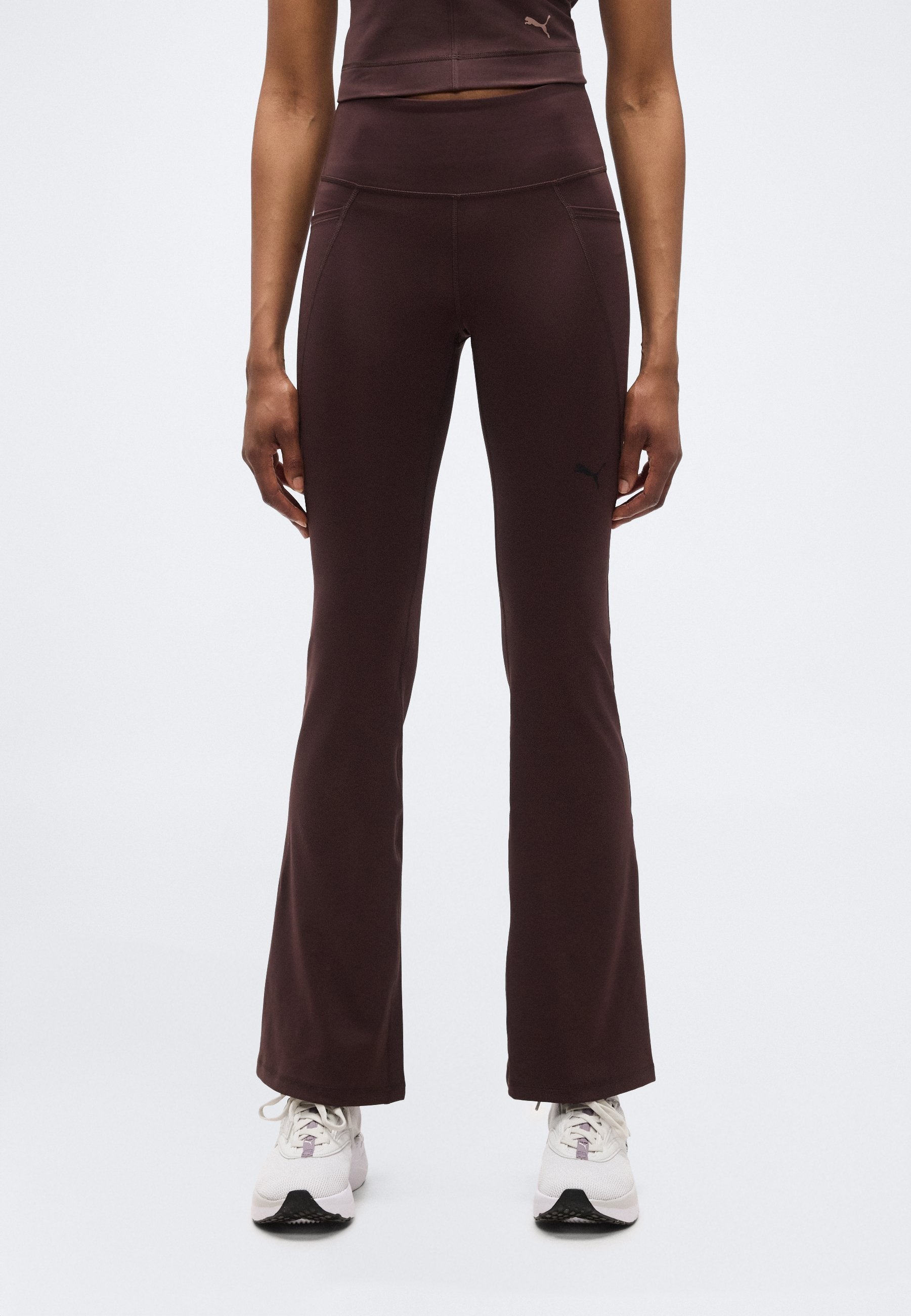 TAD ESSENTIAL BOOTCUT - Tracksuit bottoms - chocolate brown