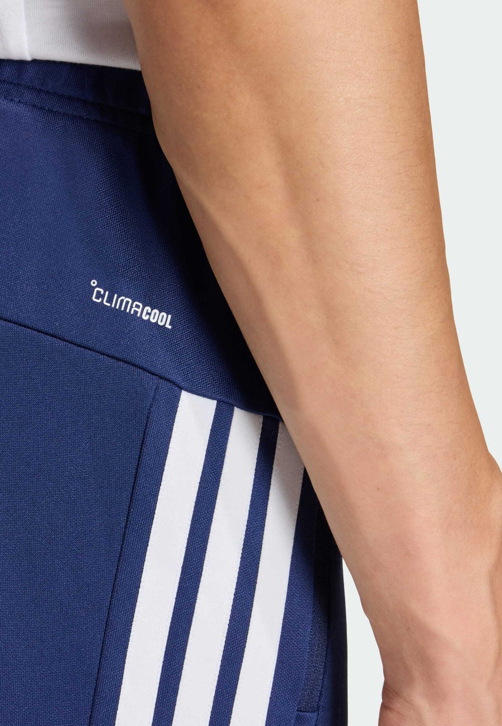 WORKOUT ESSENTIALS ALL-SET 3 STRIPES KNIT - Tracksuit bottoms - dark blue white