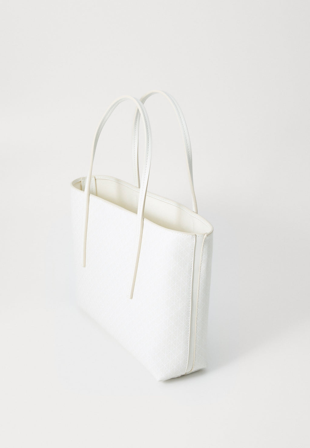 EMBLEM SMALL TOTE SET - Handbag - white