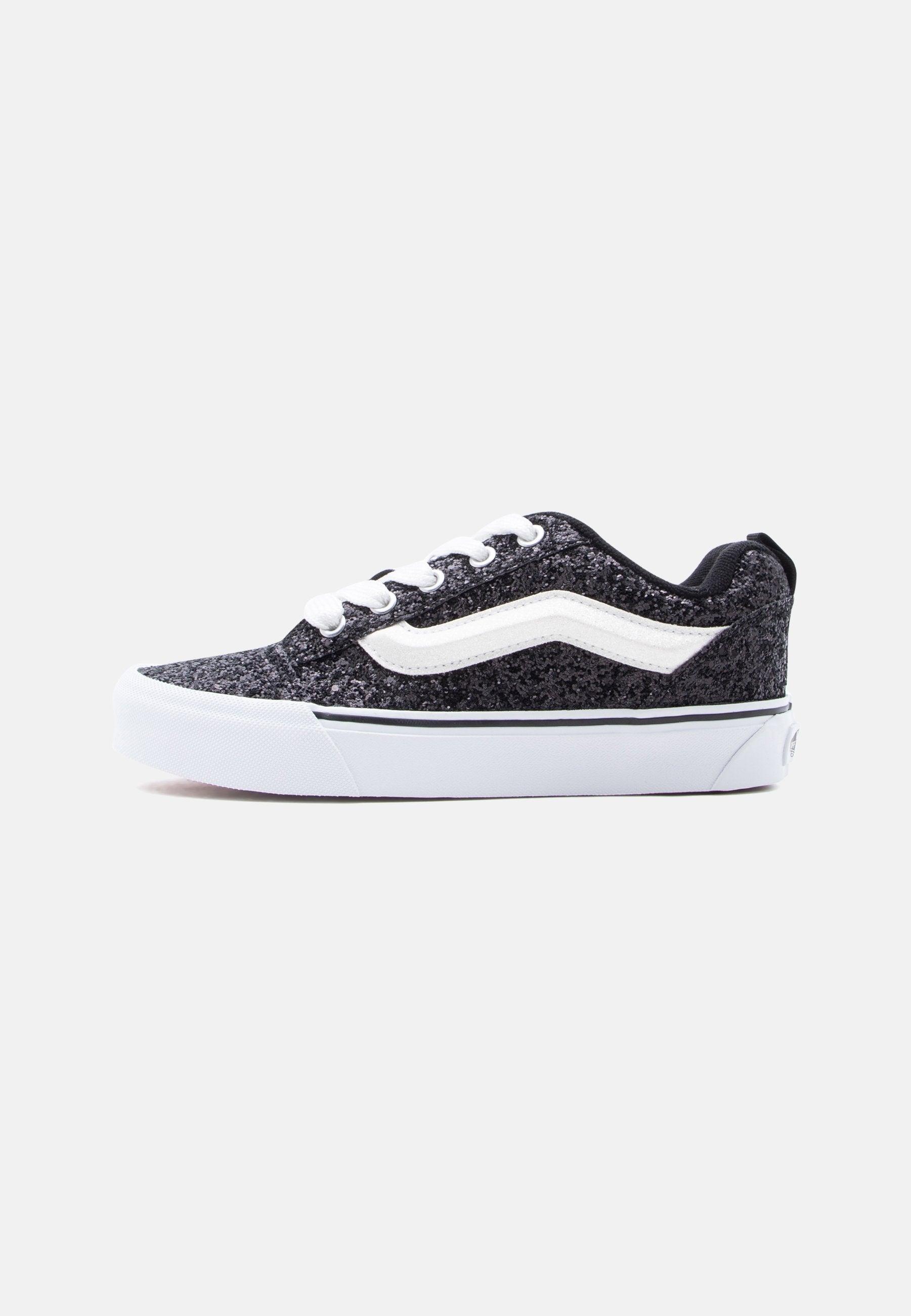 KNU SKOOL - Trainers - glitter black/white