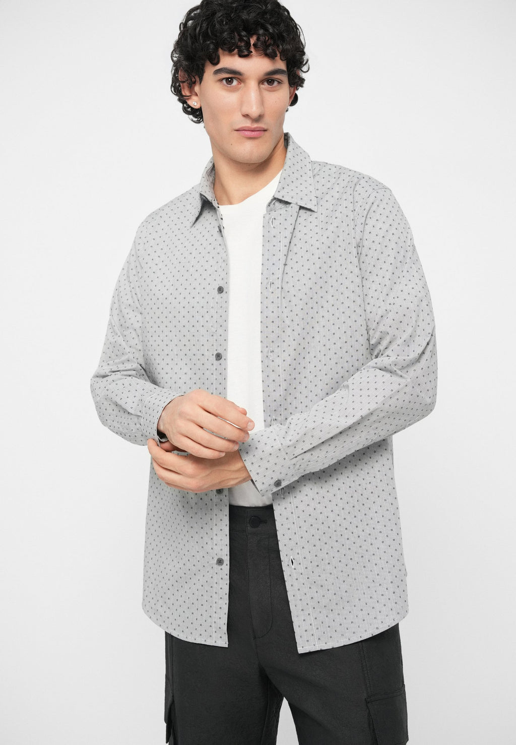 SHIRT REGULAR FIT - Shirt - grey