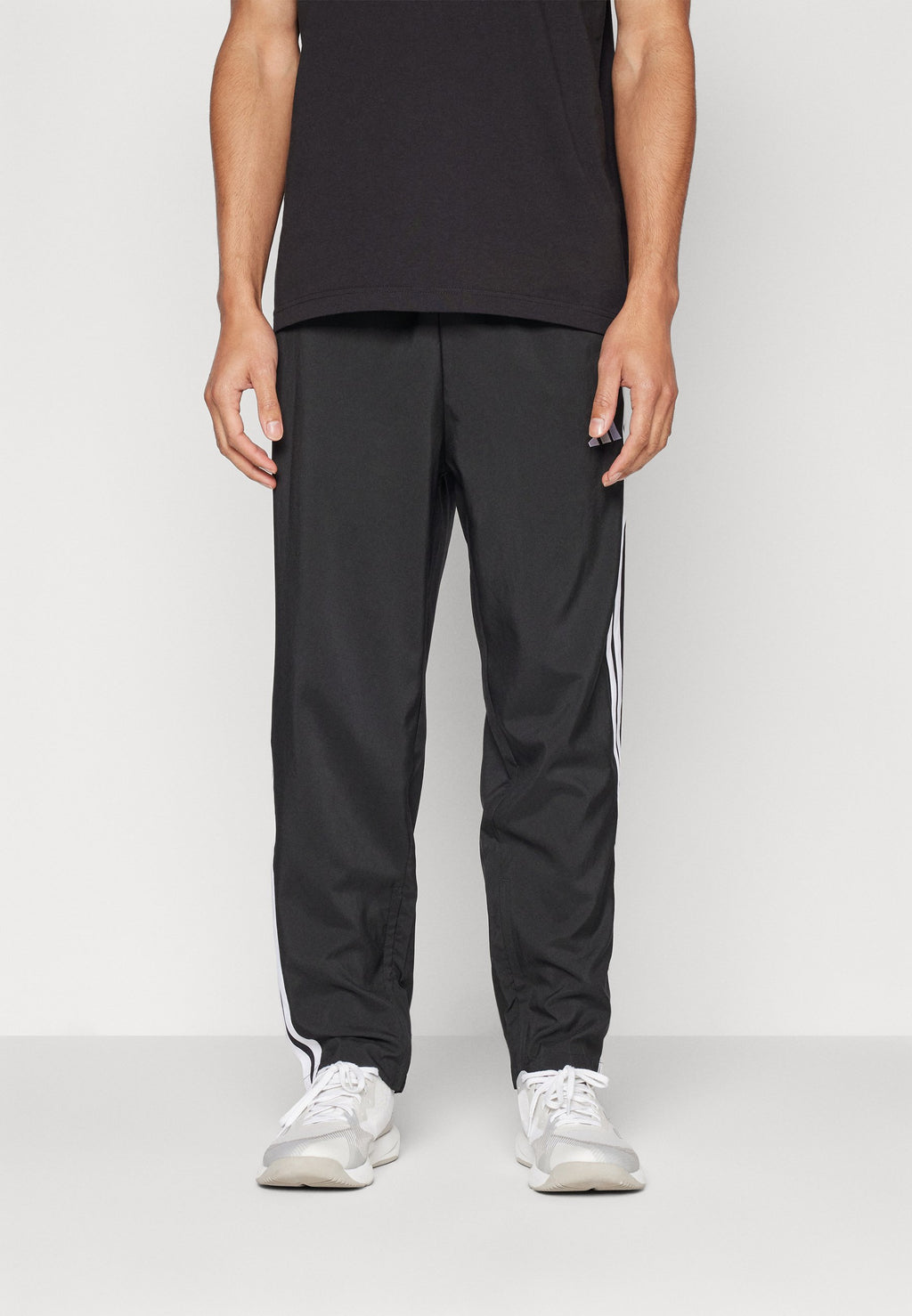 M STNFRD OPT 3S - Bas de survêtement - black blanc