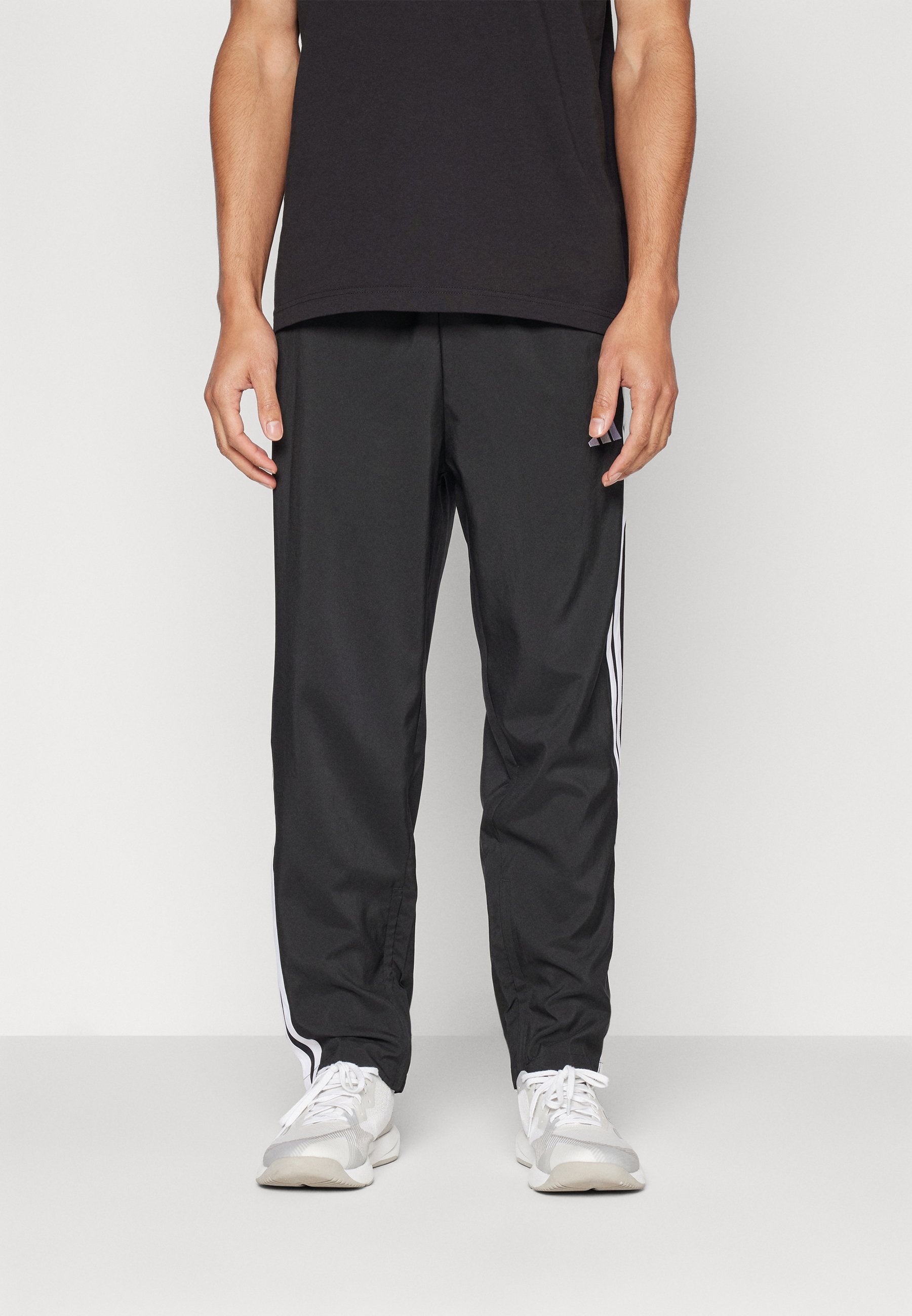 M STNFRD OPT 3S - Bas de survêtement - black blanc