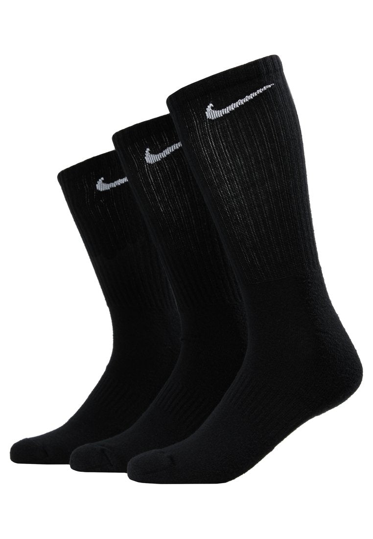 EVERYDAY CUSH CREW 3 PACK - Sports socks - black/white