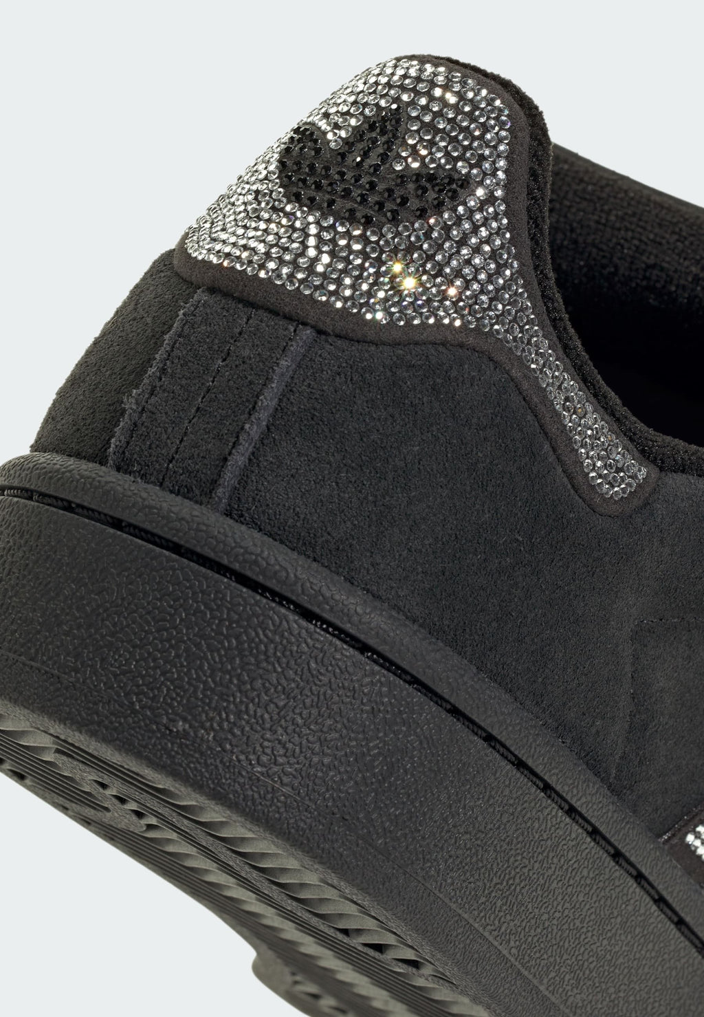 CAMPUS 00S W RHINESTONE - Trainers - core black silver met ftwr white