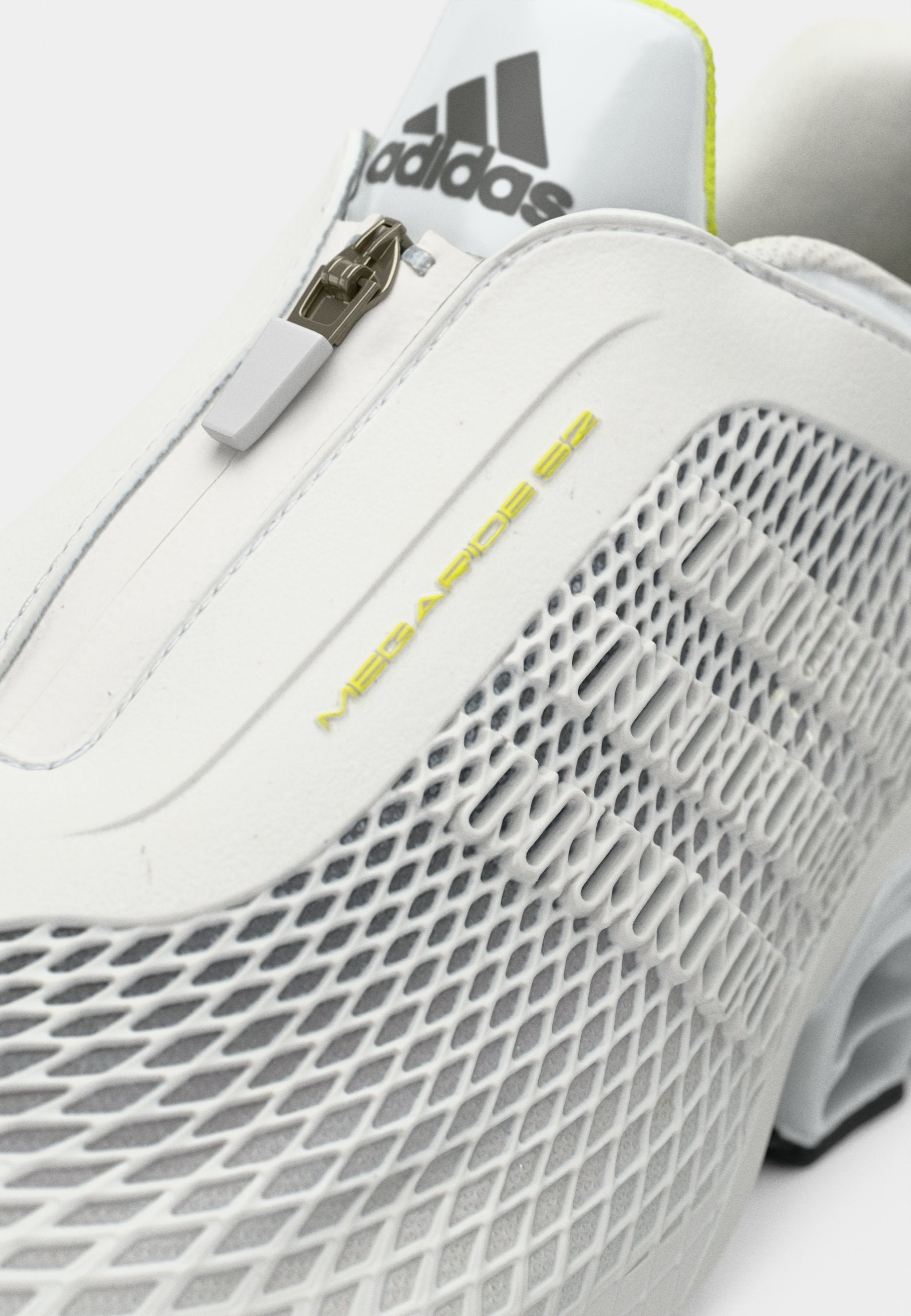MEGARIDE S2 UNISEX - Trainers - crystal white/semi solar yellow
