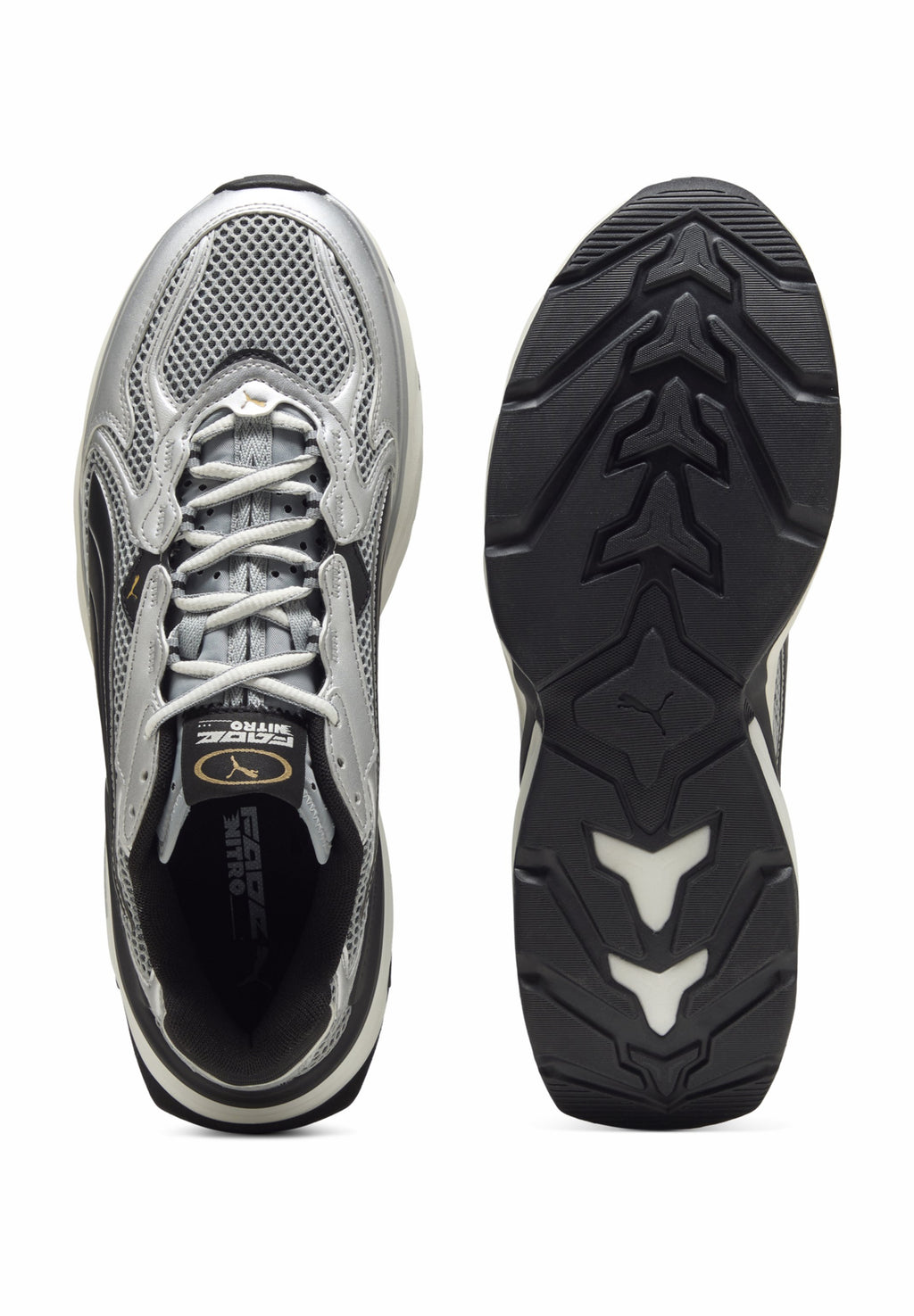 FADE NITRO  - Trainers - puma silver-coloured/cool mid gray