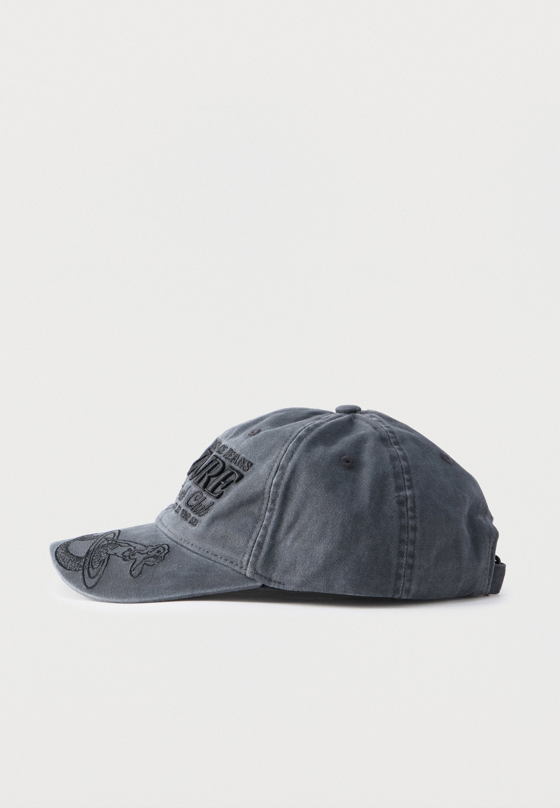 BASEBALL CAP CUT IN THE MIDDLE UNISEX - Cap - black