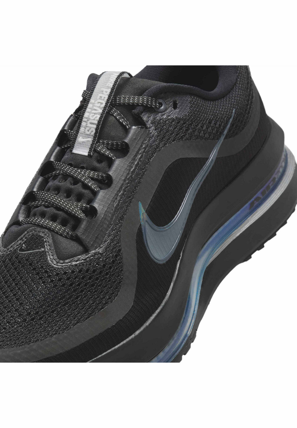 PEGASUS PREMIUM - Road running shoes - black/metallic silver-coloured