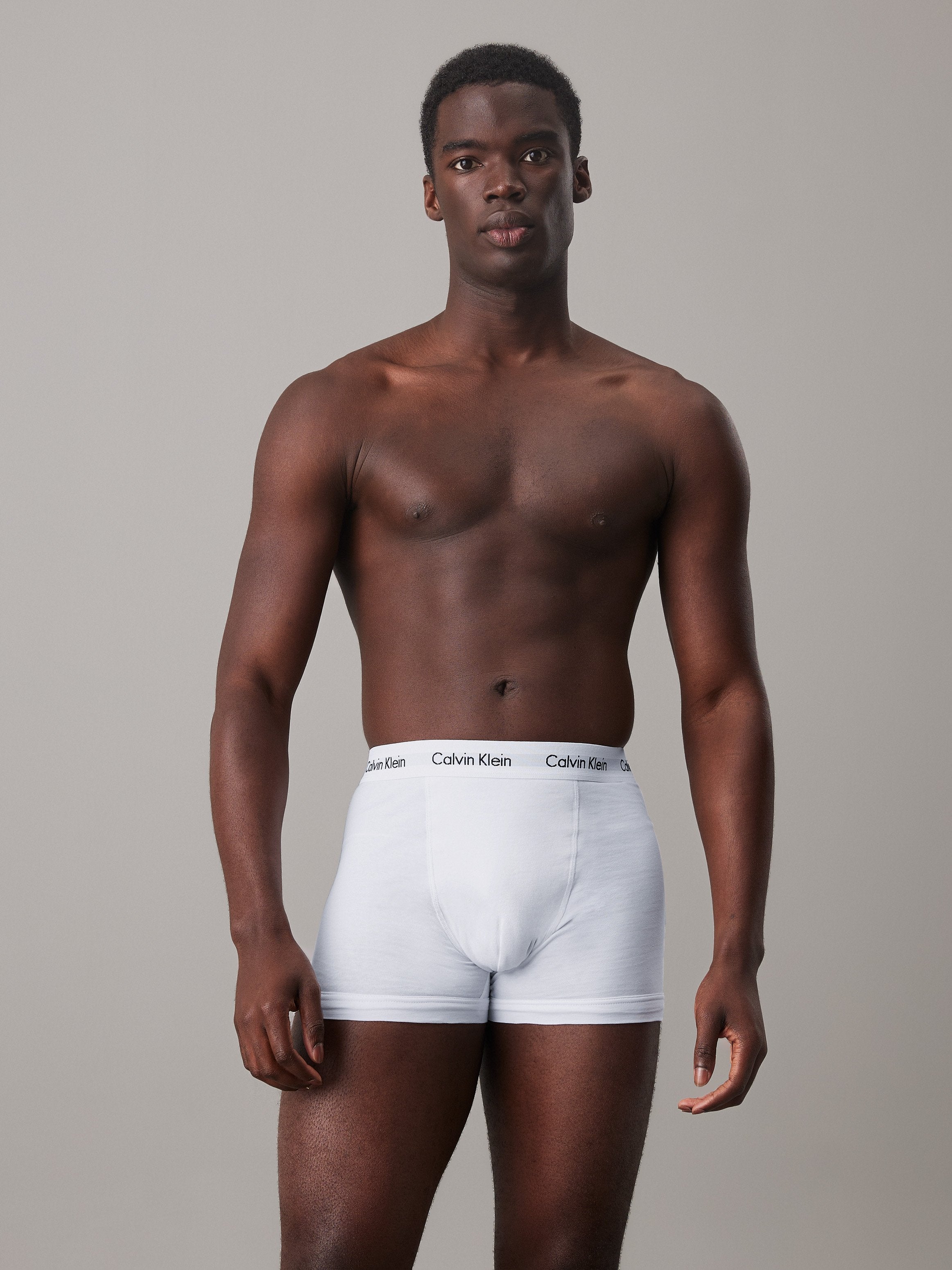 LOT DE 3 BOXERS EN COTON STRETCH - Boxers - Culottes - blanc