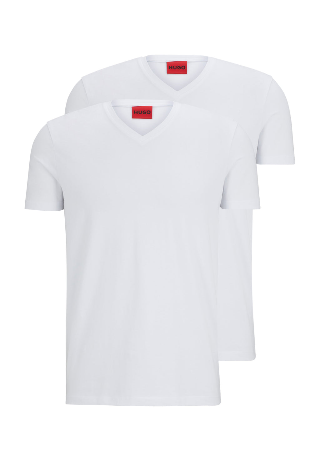 V NECK 2 PACK - Basic T-shirt - white