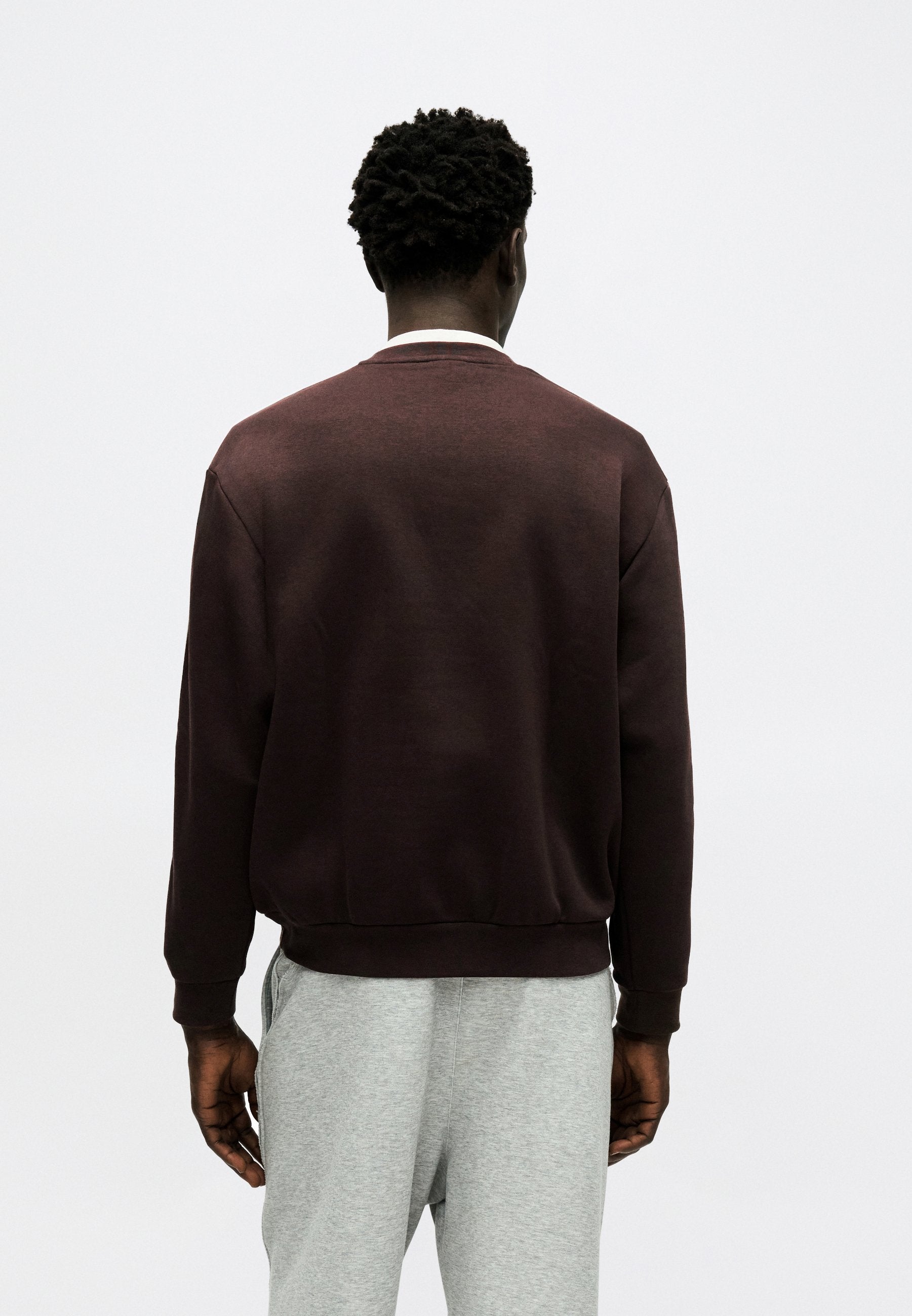 CREW - Sweatshirt - aurora coffee/off white