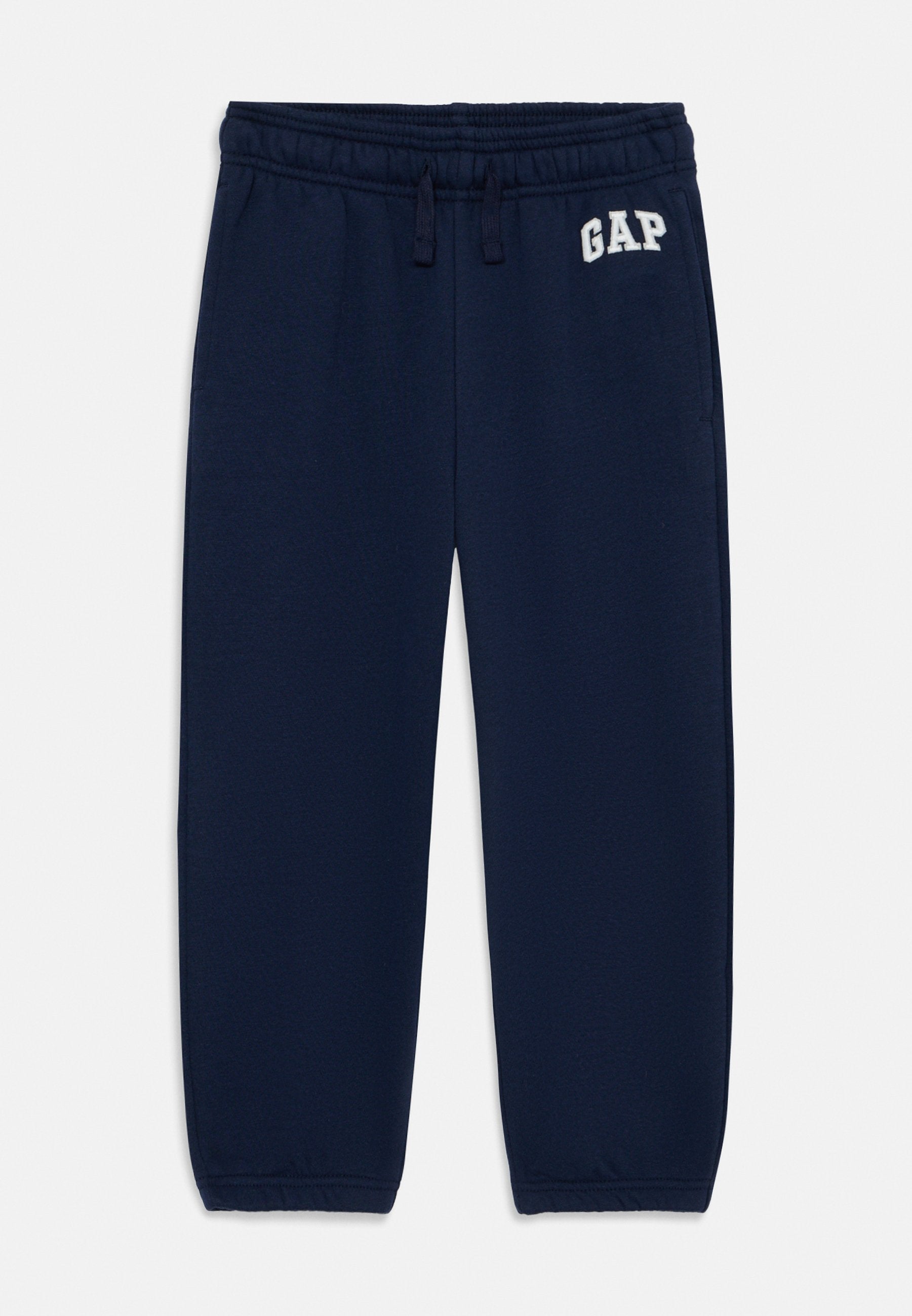KIDS RELAXED GAP LOGO JOGGERS - Tracksuit bottoms - tapestry navy