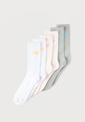 PERFORMANCE BASIC UNISEX 6 PACK - Sports socks - white/pink/grey