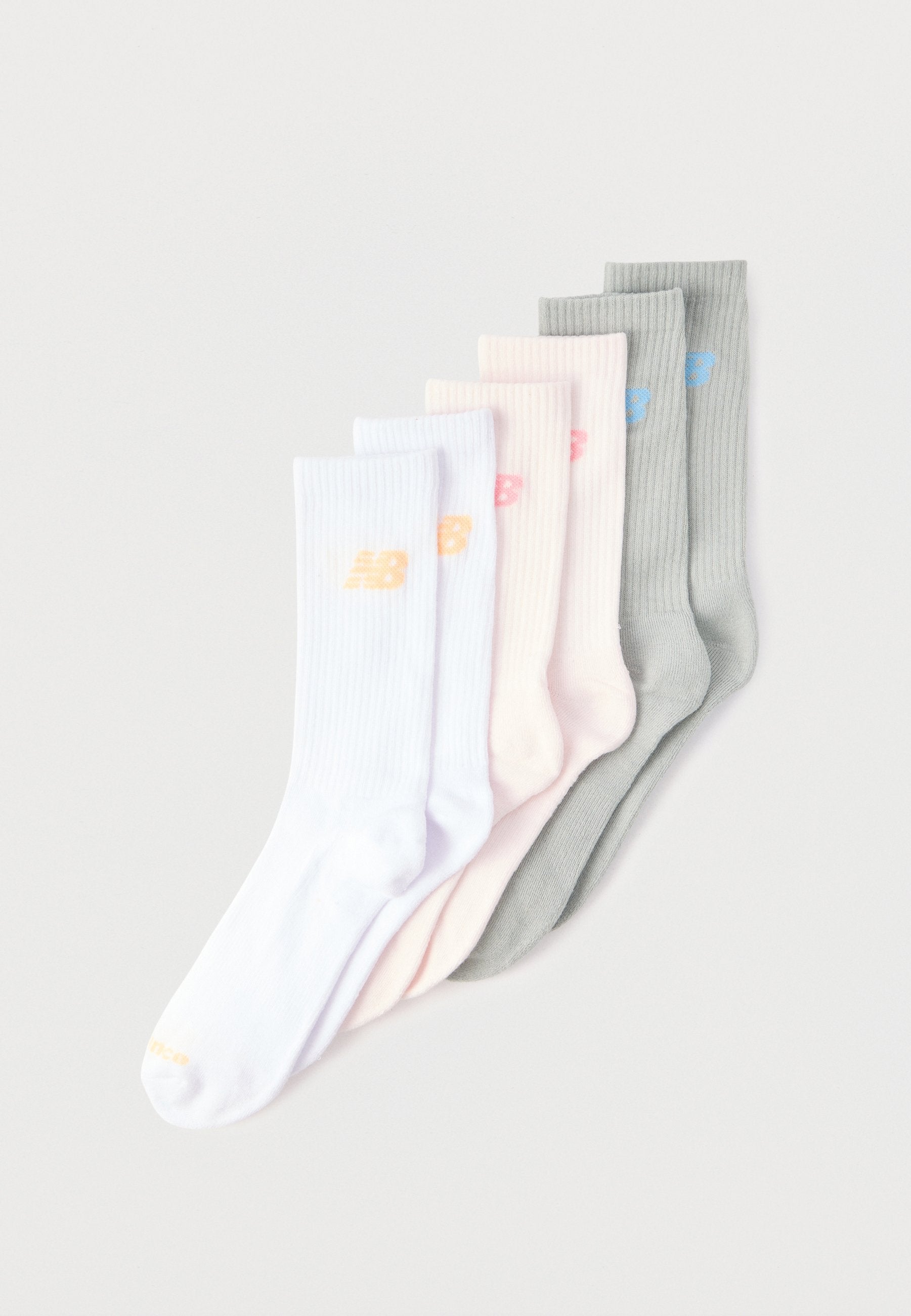 PERFORMANCE BASIC UNISEX 6 PACK - Sports socks - white/pink/grey