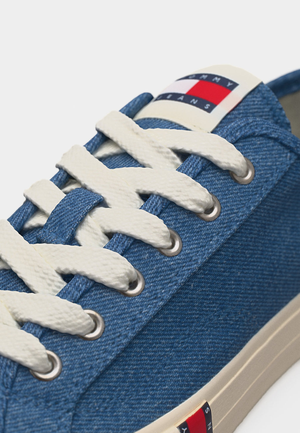 ARCHIVE FLAG STRIPE WASHED DENIM TRAINERS - Trainers - denim