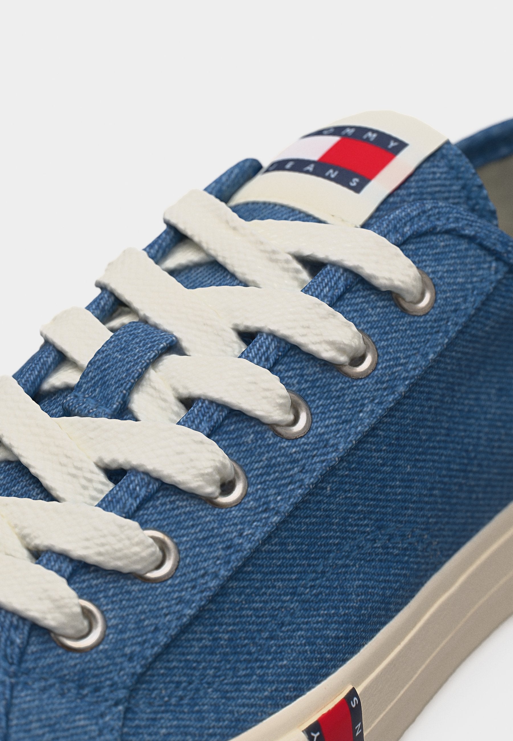 ARCHIVE FLAG STRIPE WASHED DENIM TRAINERS - Trainers - denim