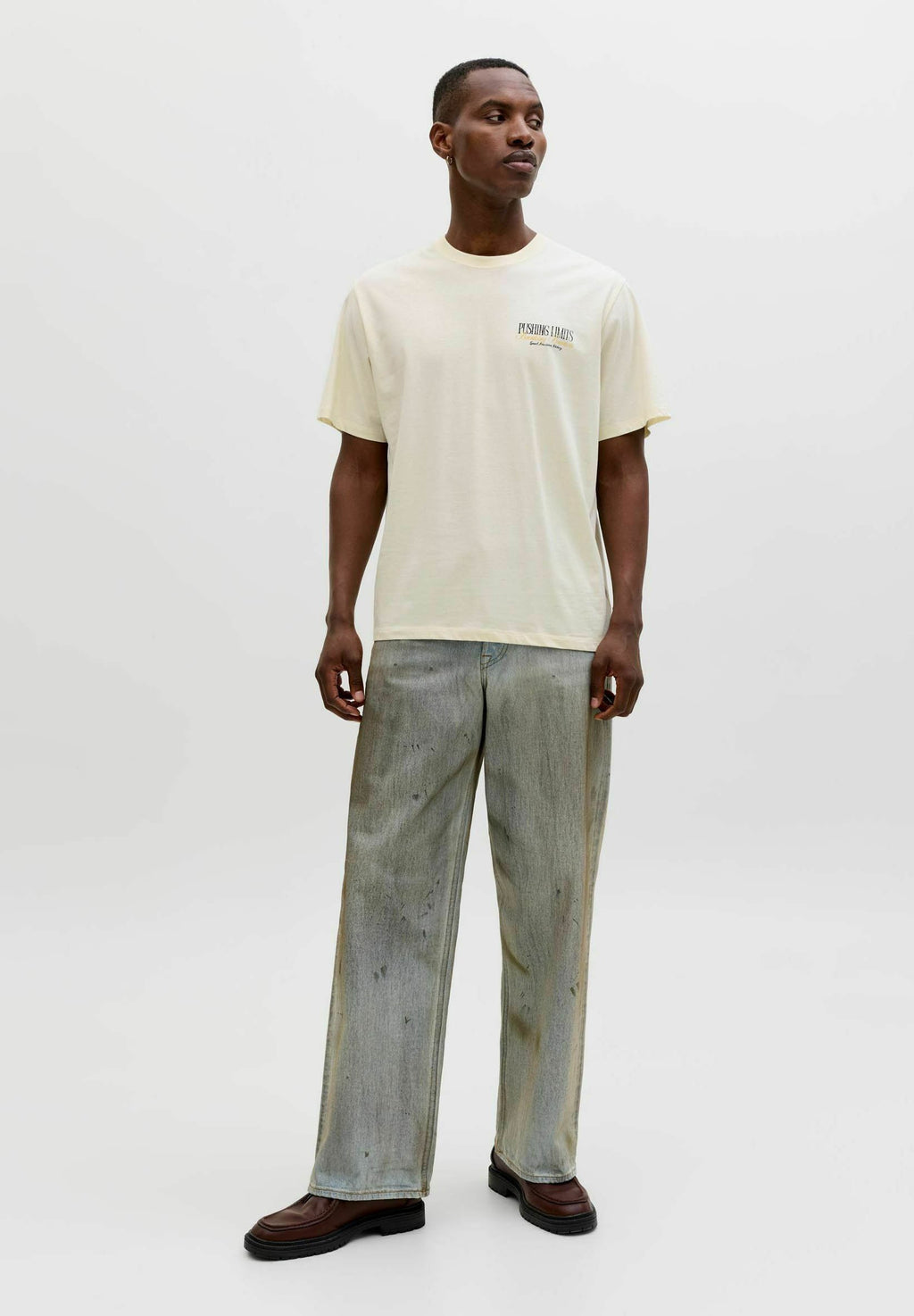 T- - Print T-shirt - antique white