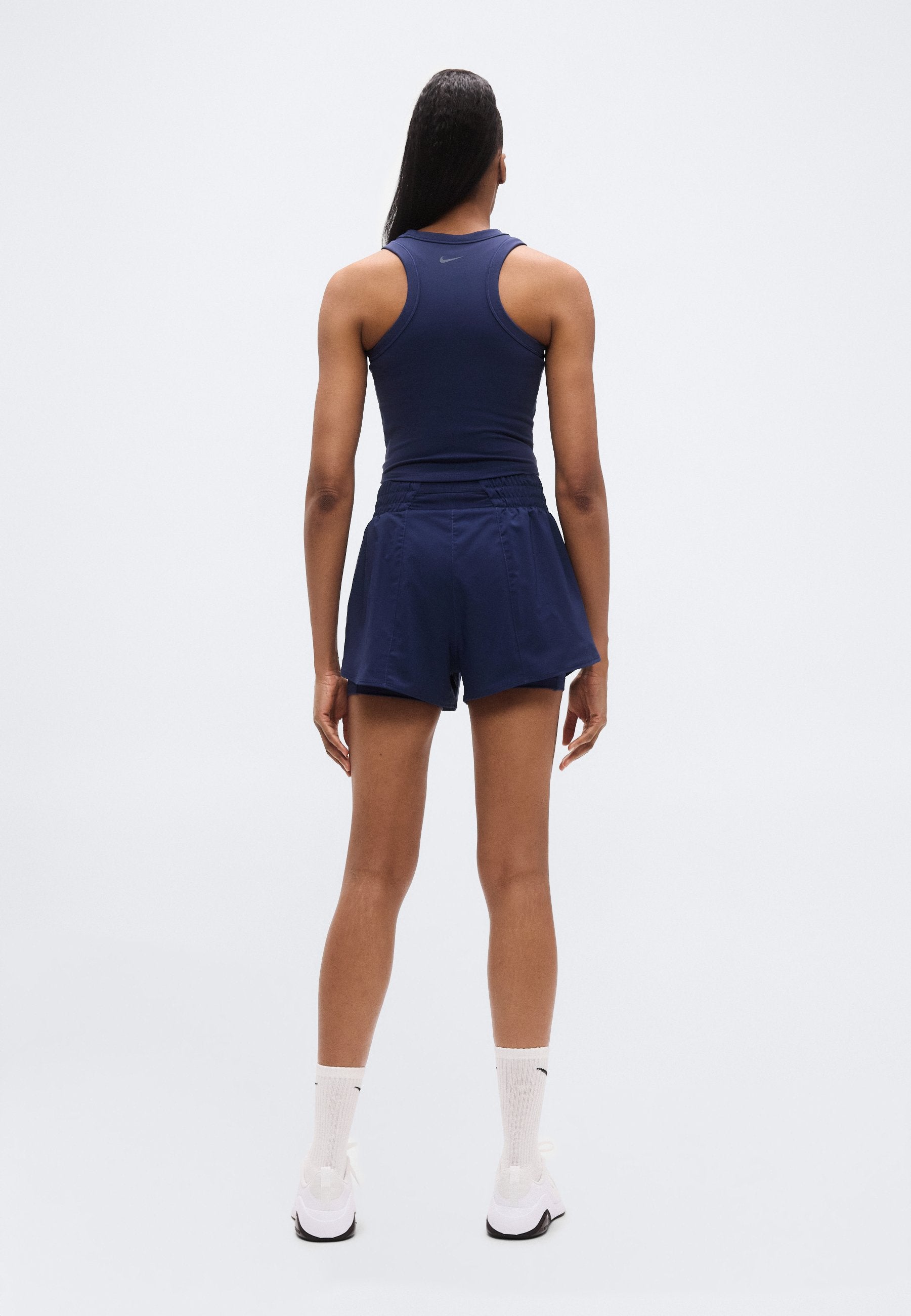 ONE SHORT - 2-in-1 shorts - midnight navy/white