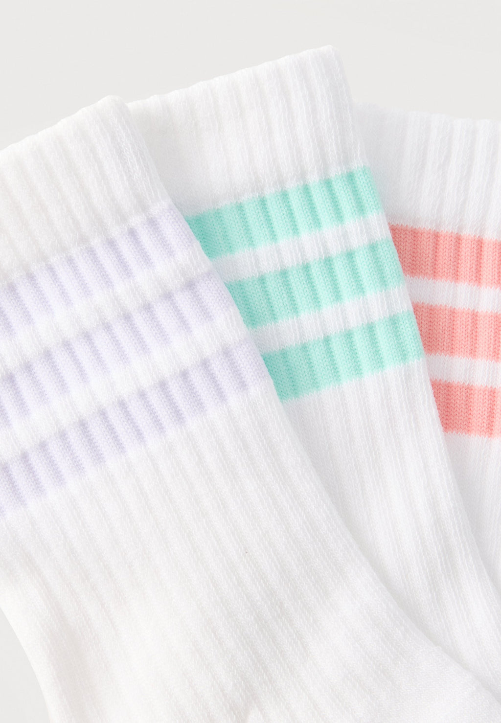 CUSHIONED SPORTSWEAR CREW UNISEX 3 PACK - Sports socks - white/semi frozen turbo/clear mint/frozen purple