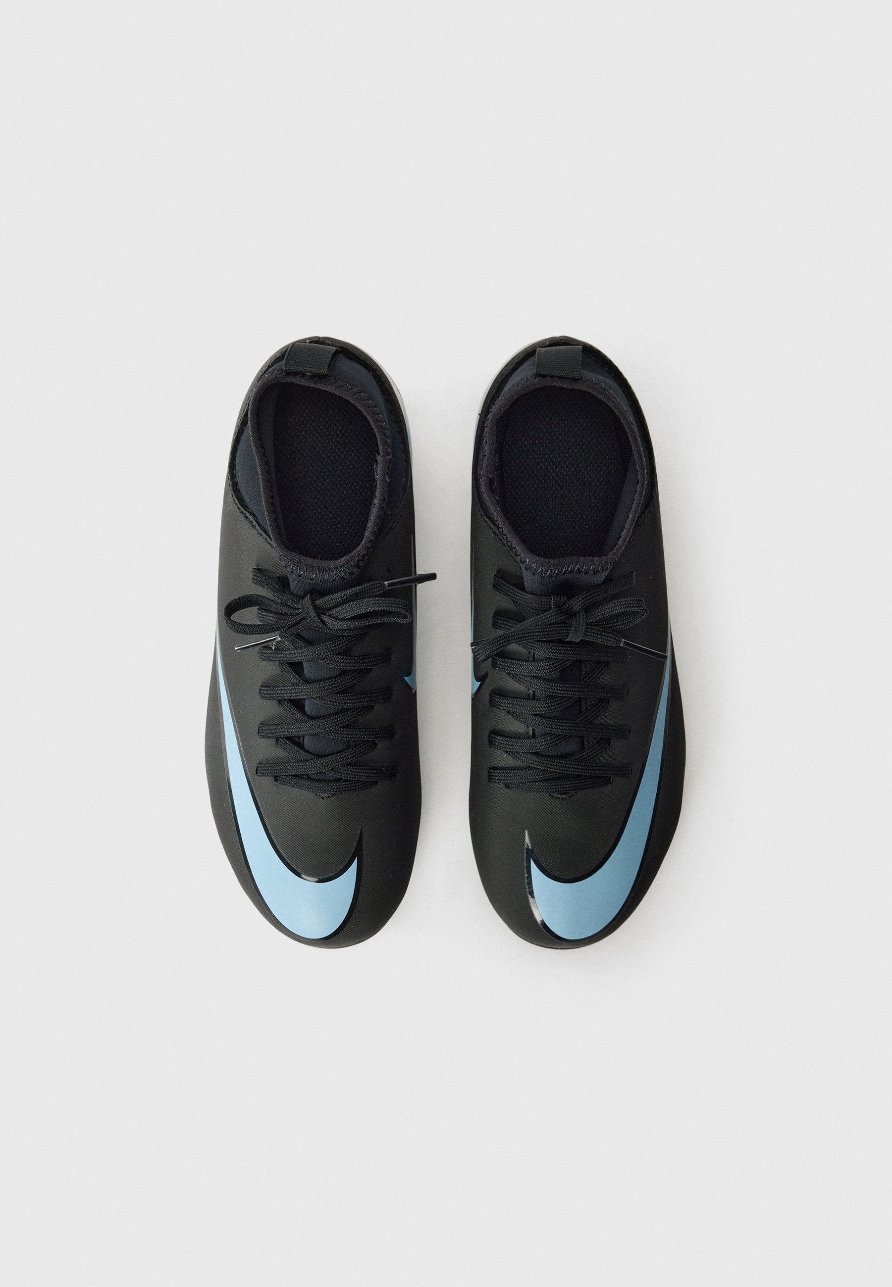 JR MERCURIAL SUPERFLY 10 CLUB FG/MG UNISEX - أحذية كرة قدم للأرض الثابتة - أسود/أزرق ثلجي