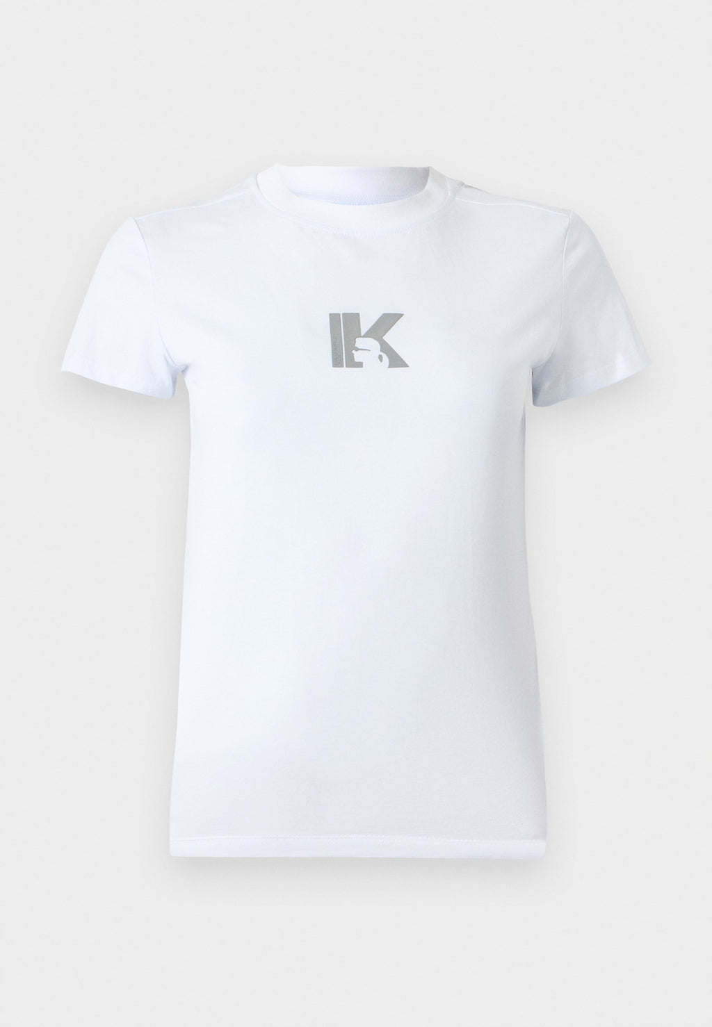 SLIM K LOGO - Print T-shirt - white