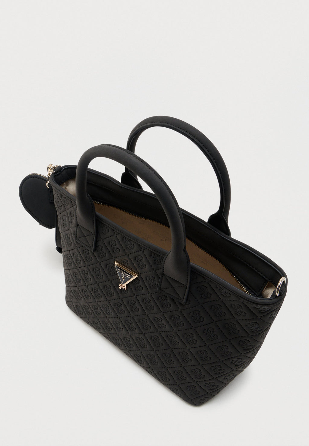 DEBOSSED TOTE BAG UNISEX - Handbag - jet black