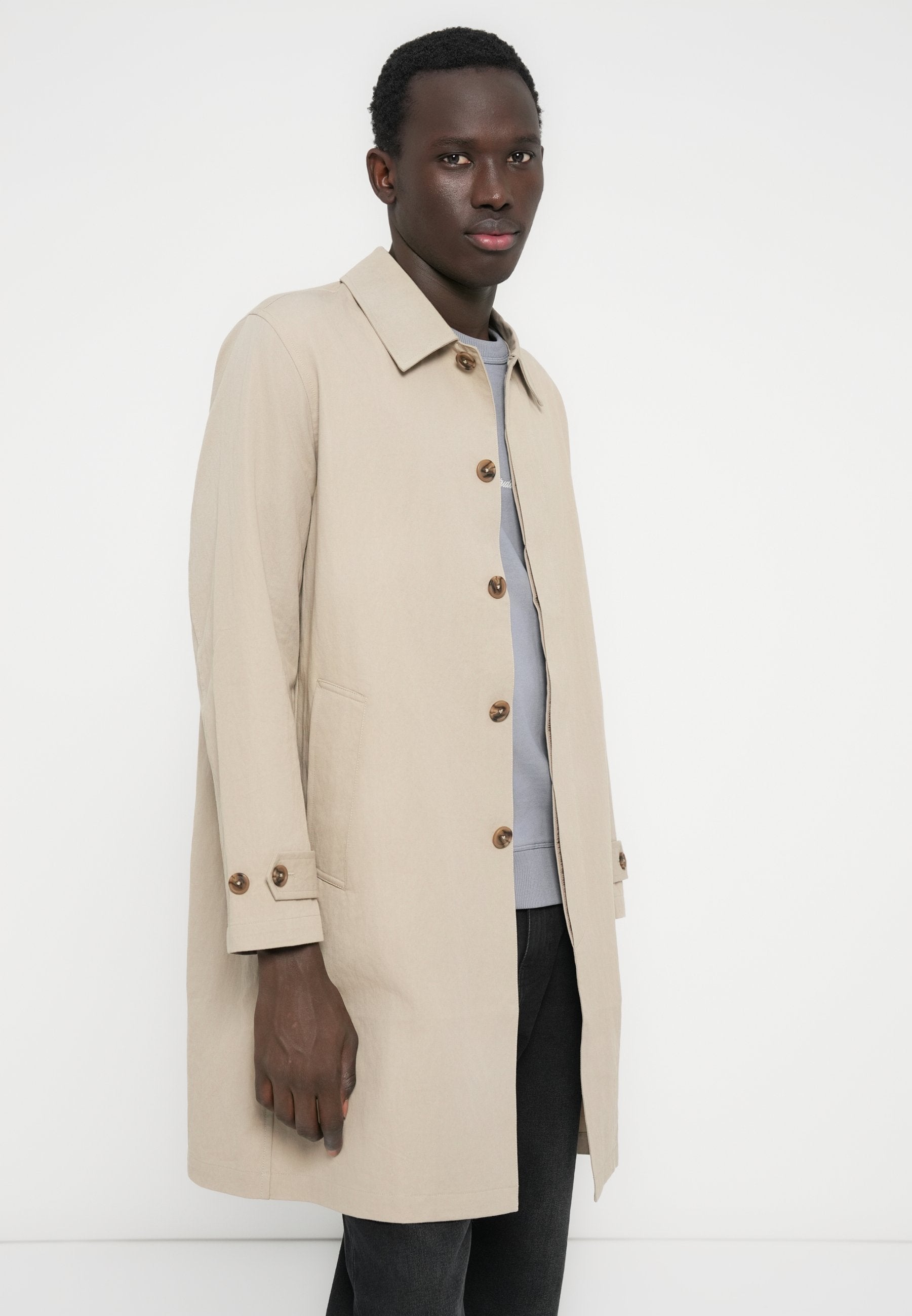 BLAMARLEY COAT - Trenchcoat - aluminum