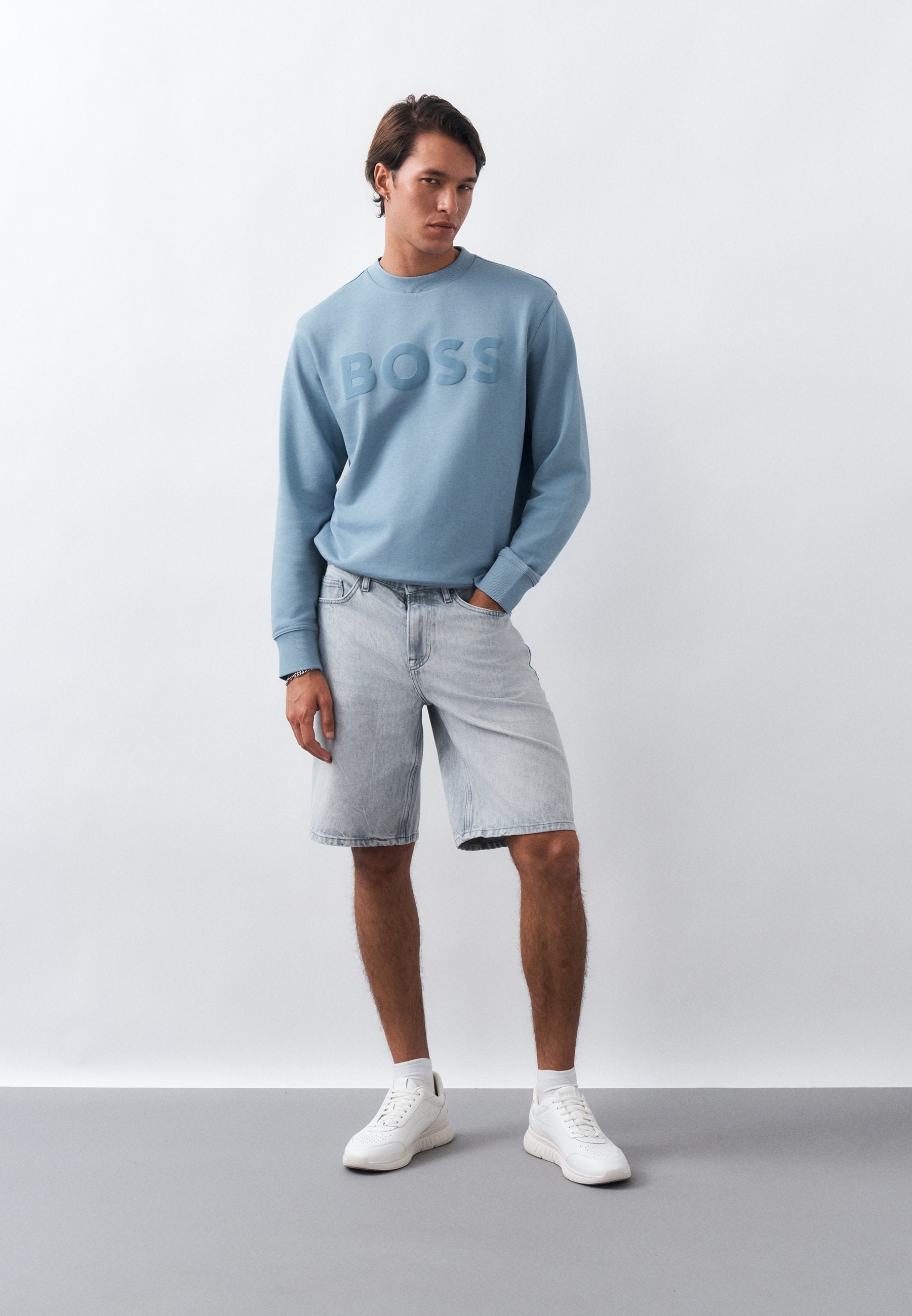 CREW - Sweatshirt - light pastel blue