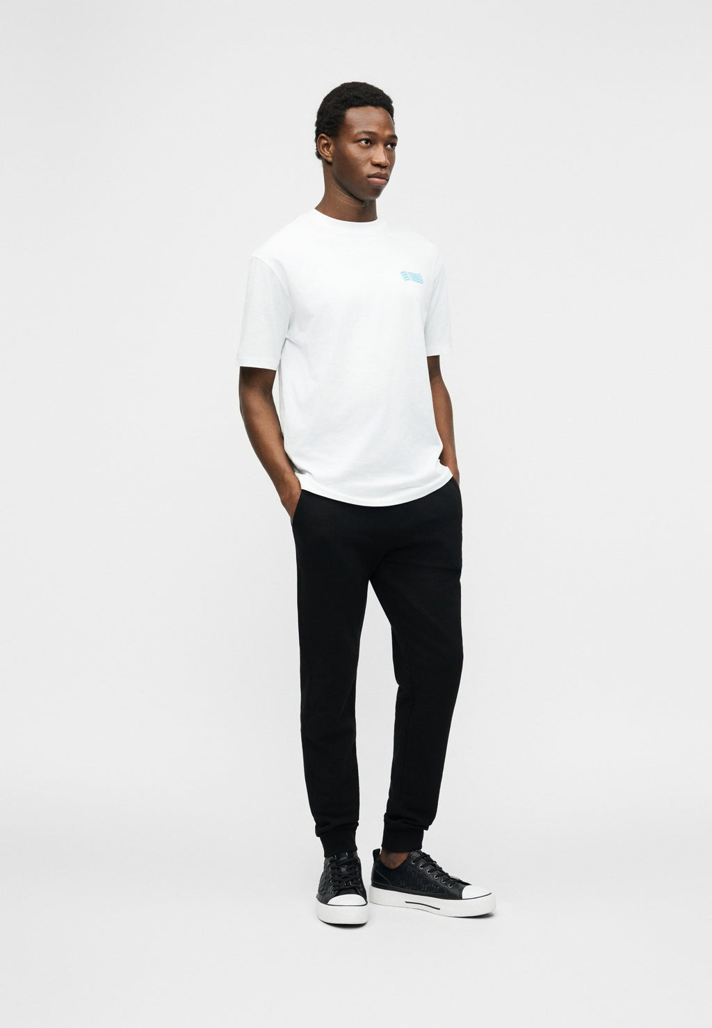 CREWNECK - Print T-shirt - white