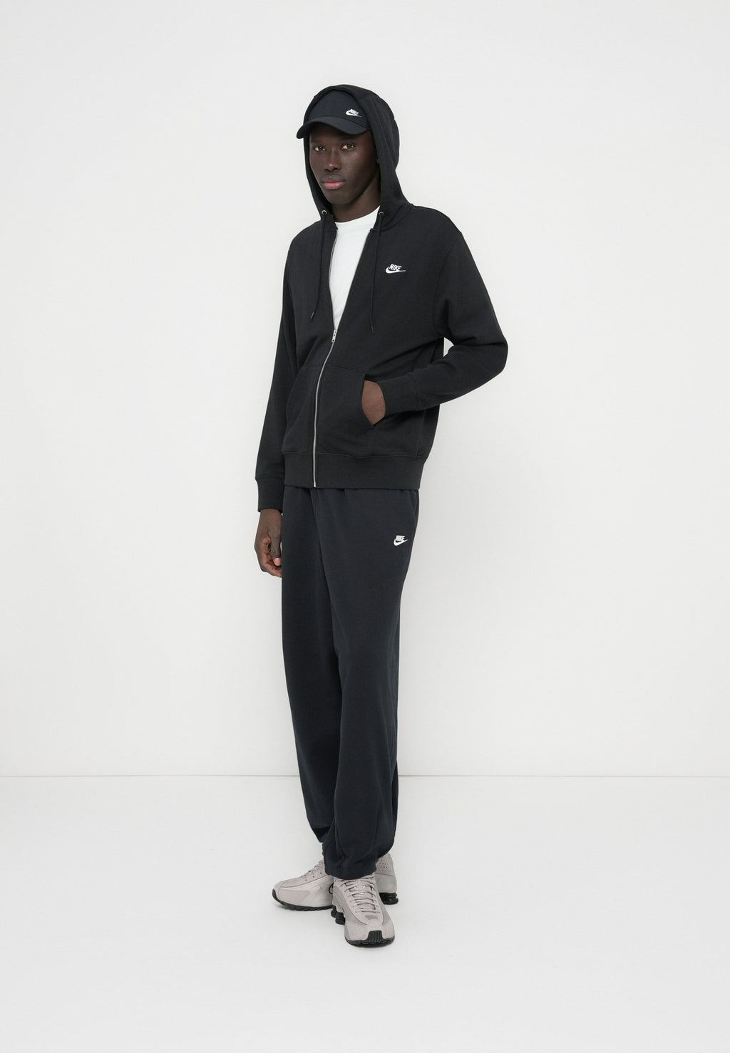 CLUB UNISEX - Zip-up sweatshirt - black
