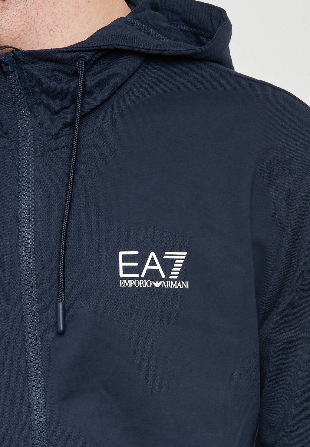 CON CAPPUCCIO UNISEX - Zip-up sweatshirt - armani blue